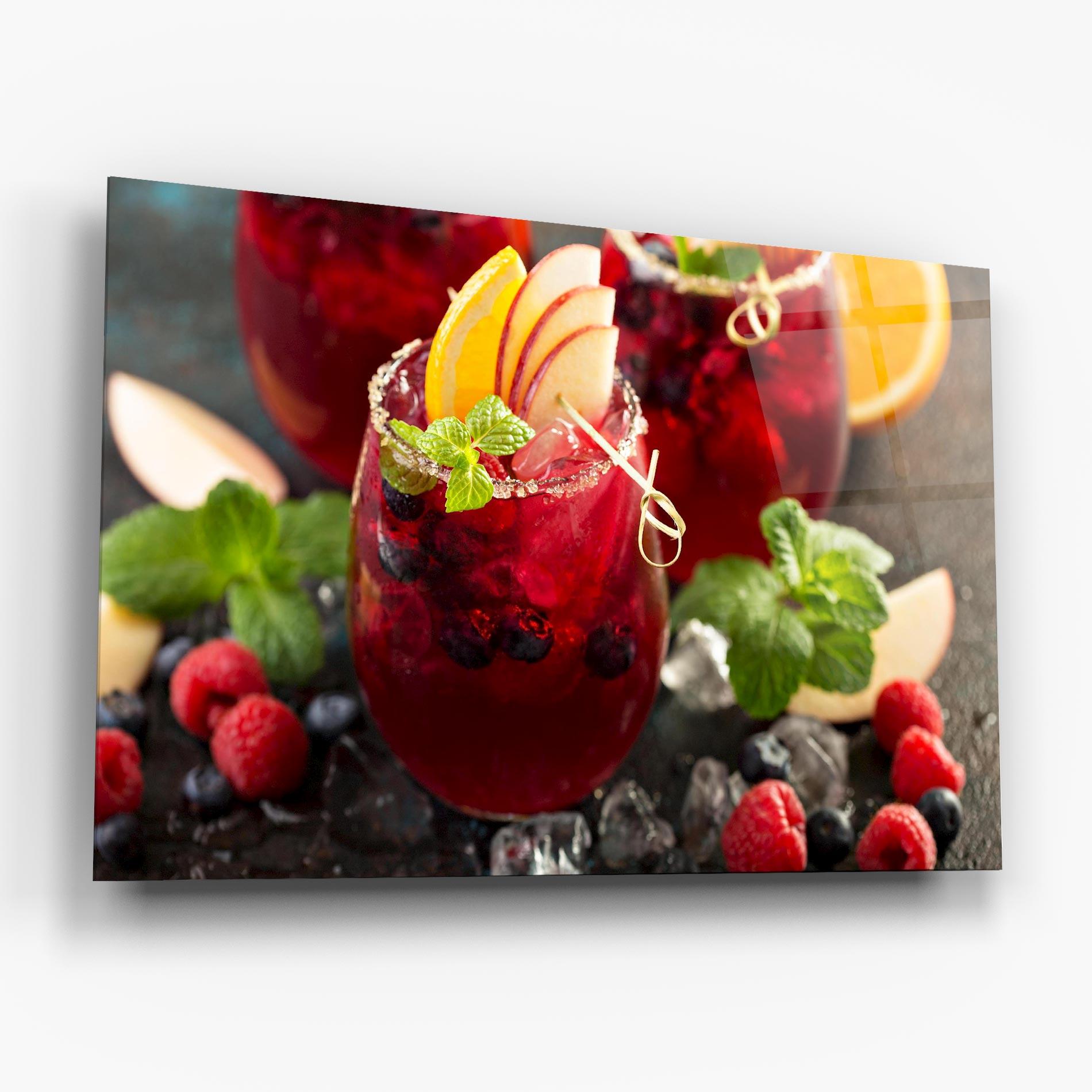 Üvegkép Berry Drink mockup 6