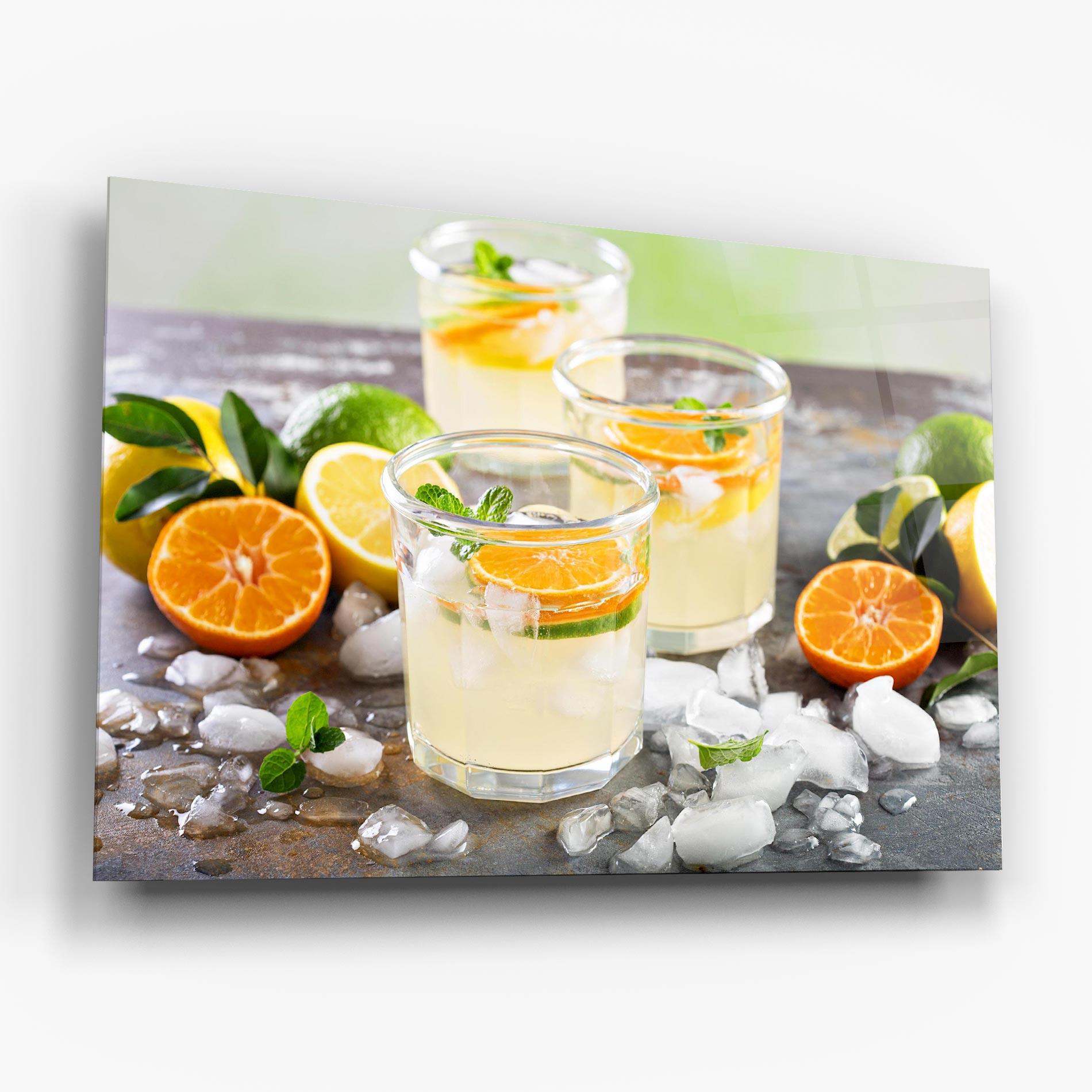 Üvegkép Citrus Fruit Lemonade mockup 6