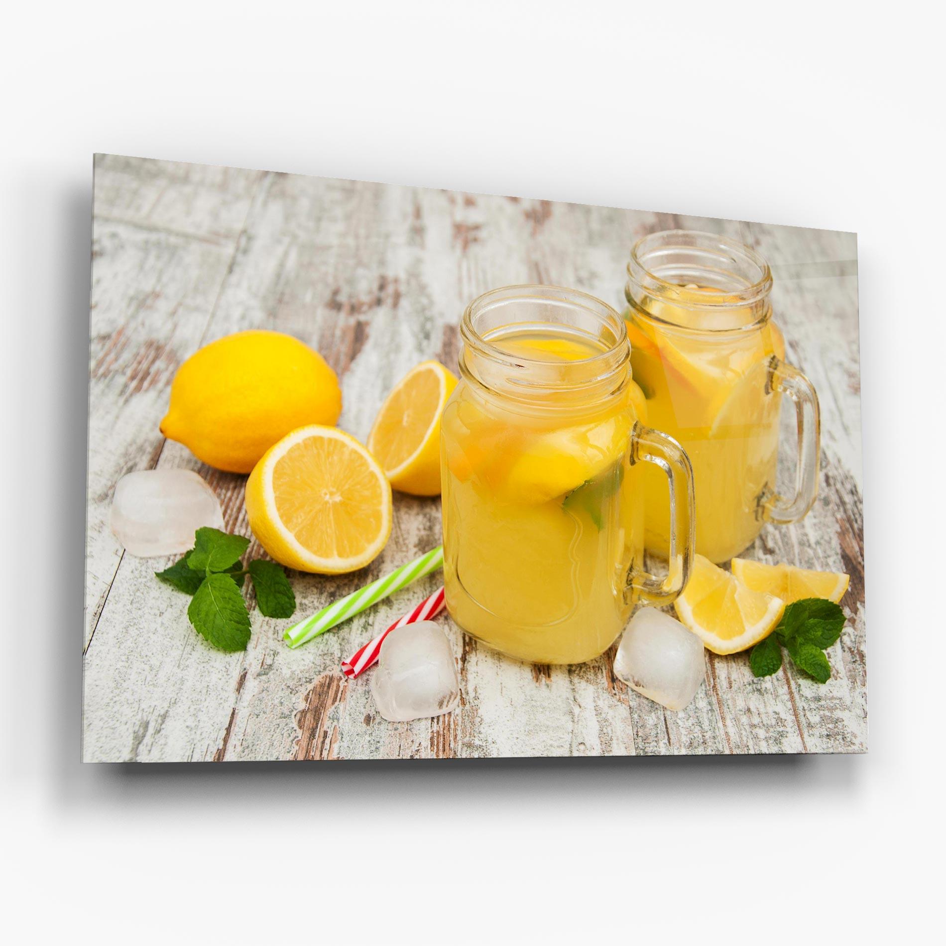Üvegkép Jars With Lemonade mockup 6