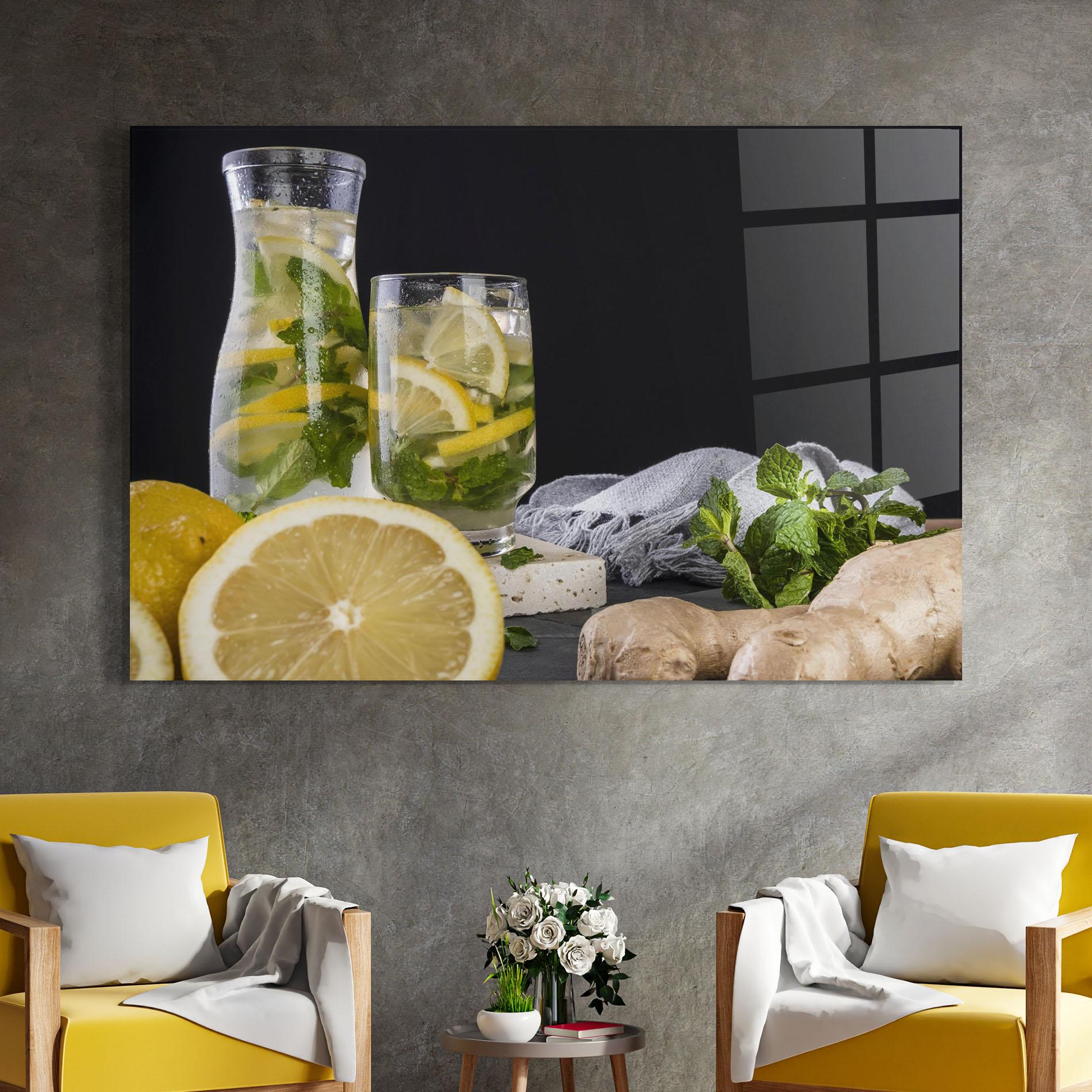 Üvegkép Ginger Lemonade mockup 4