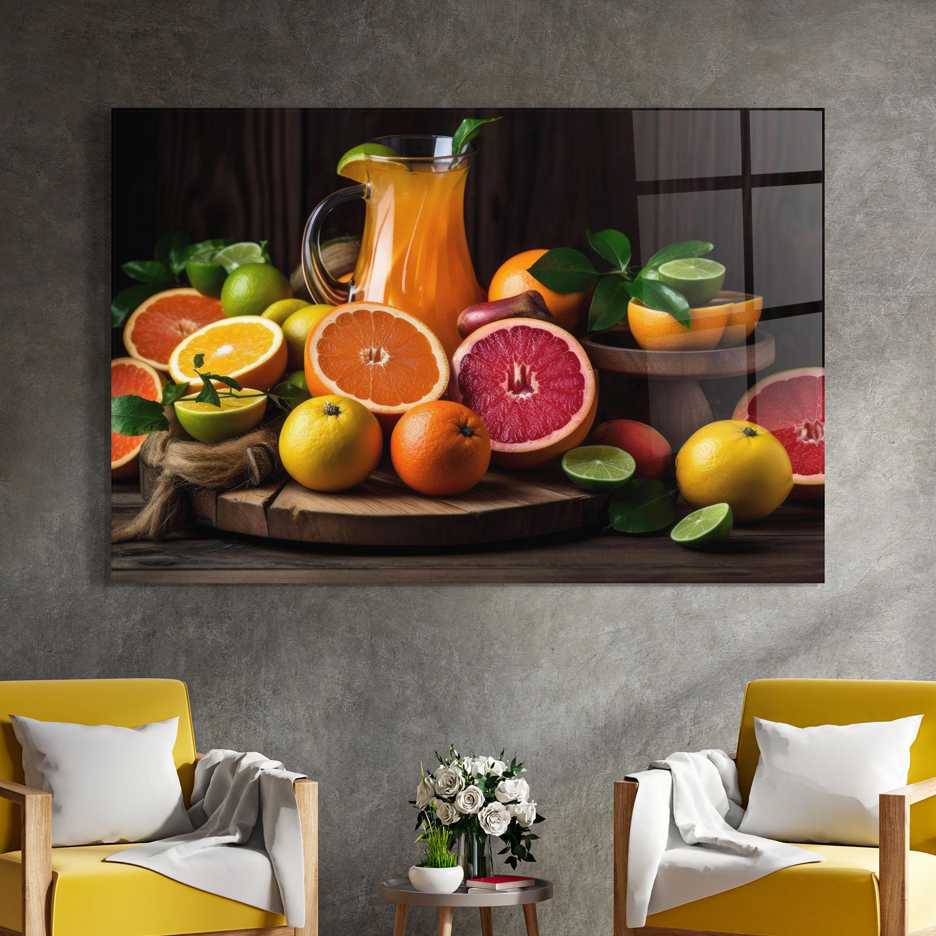 Üvegkép Glass Of Orange Juice mockup 4