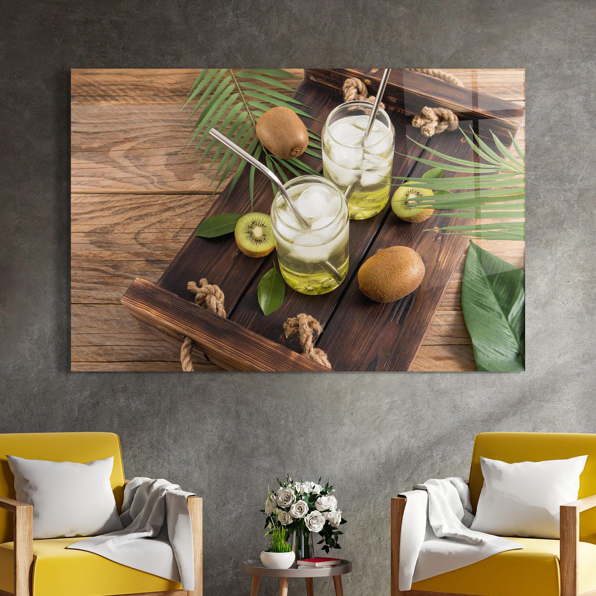 Üvegkép Kiwi Drinks mockup 4