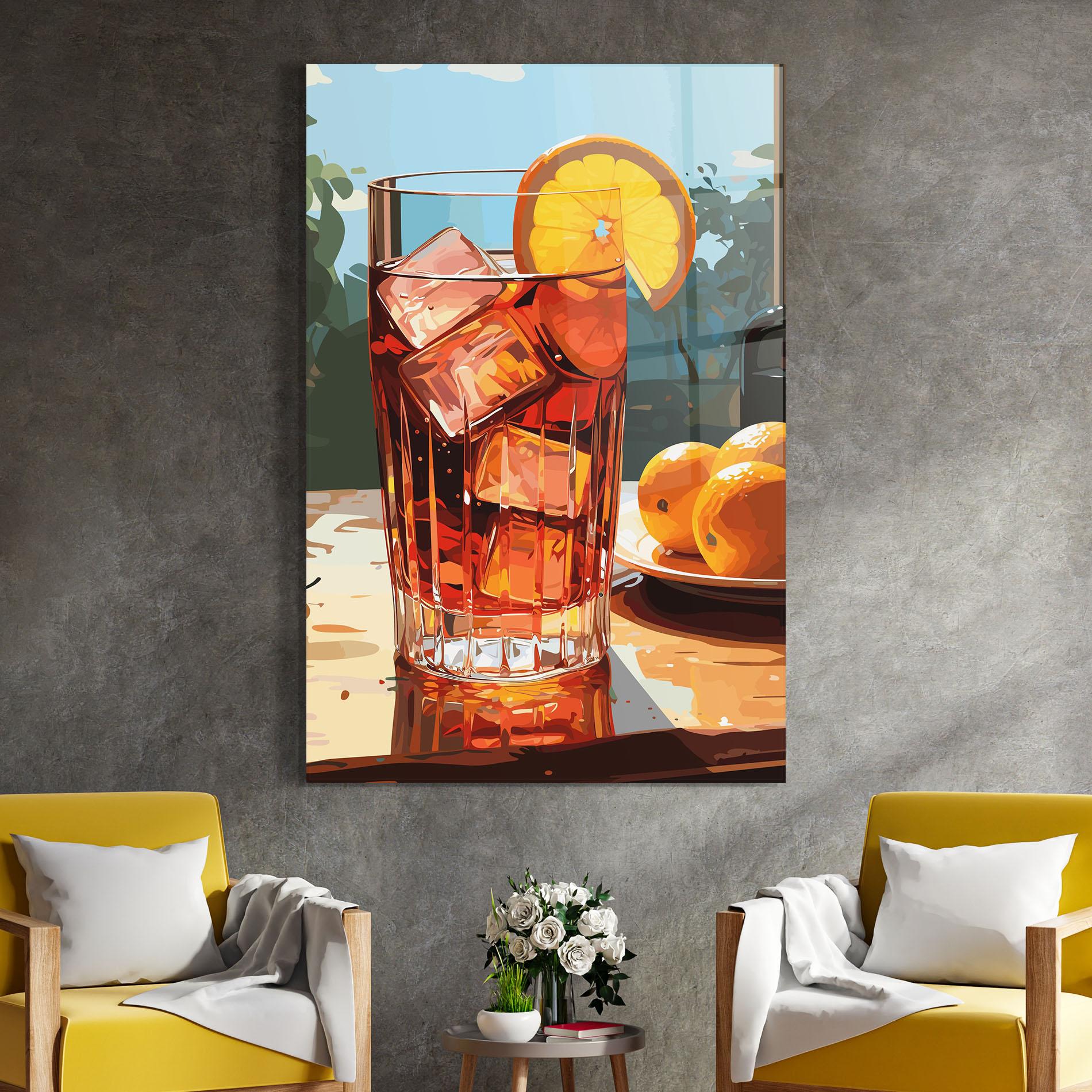Üvegkép Cocktail Art mockup 4