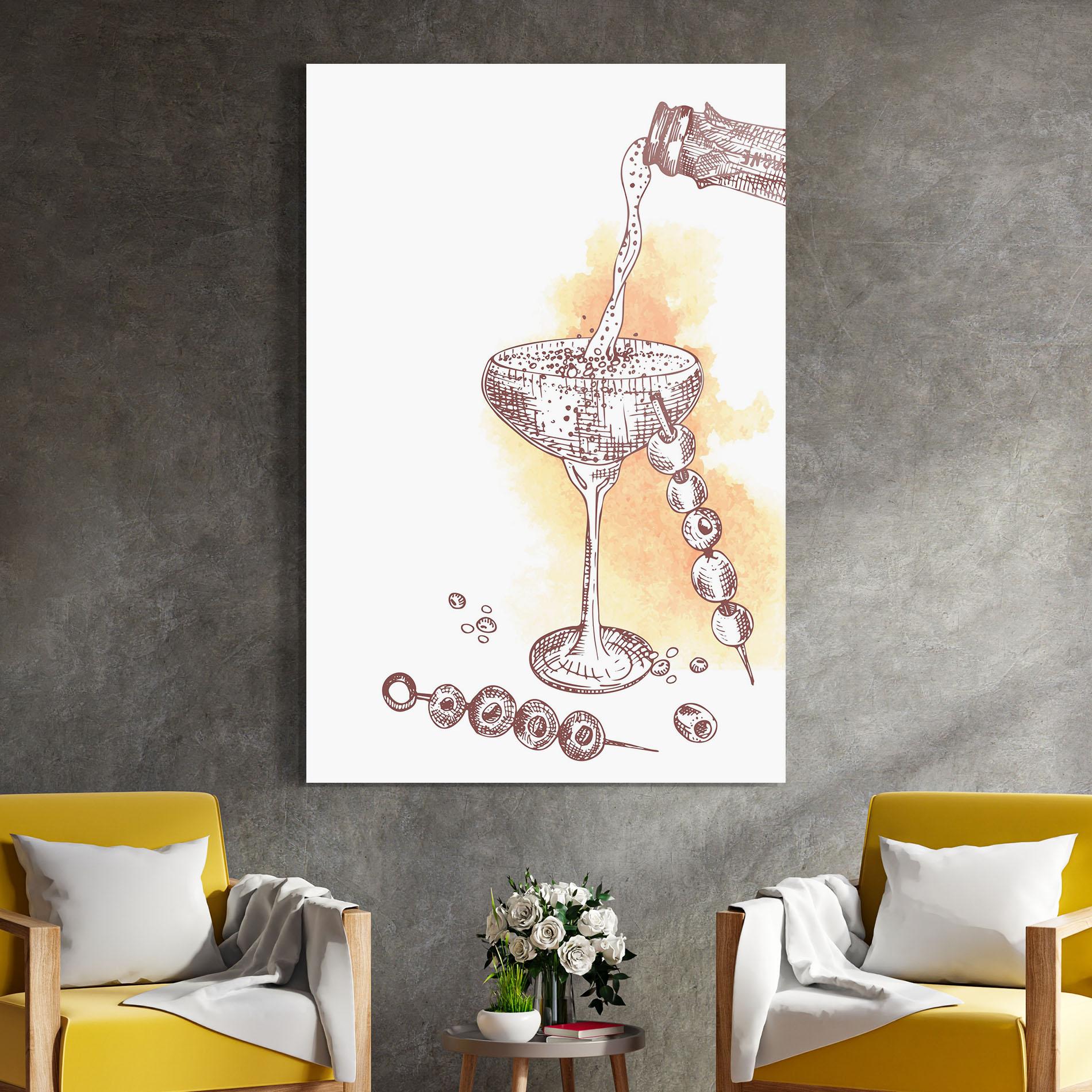 Üvegkép Cocktail mockup 4