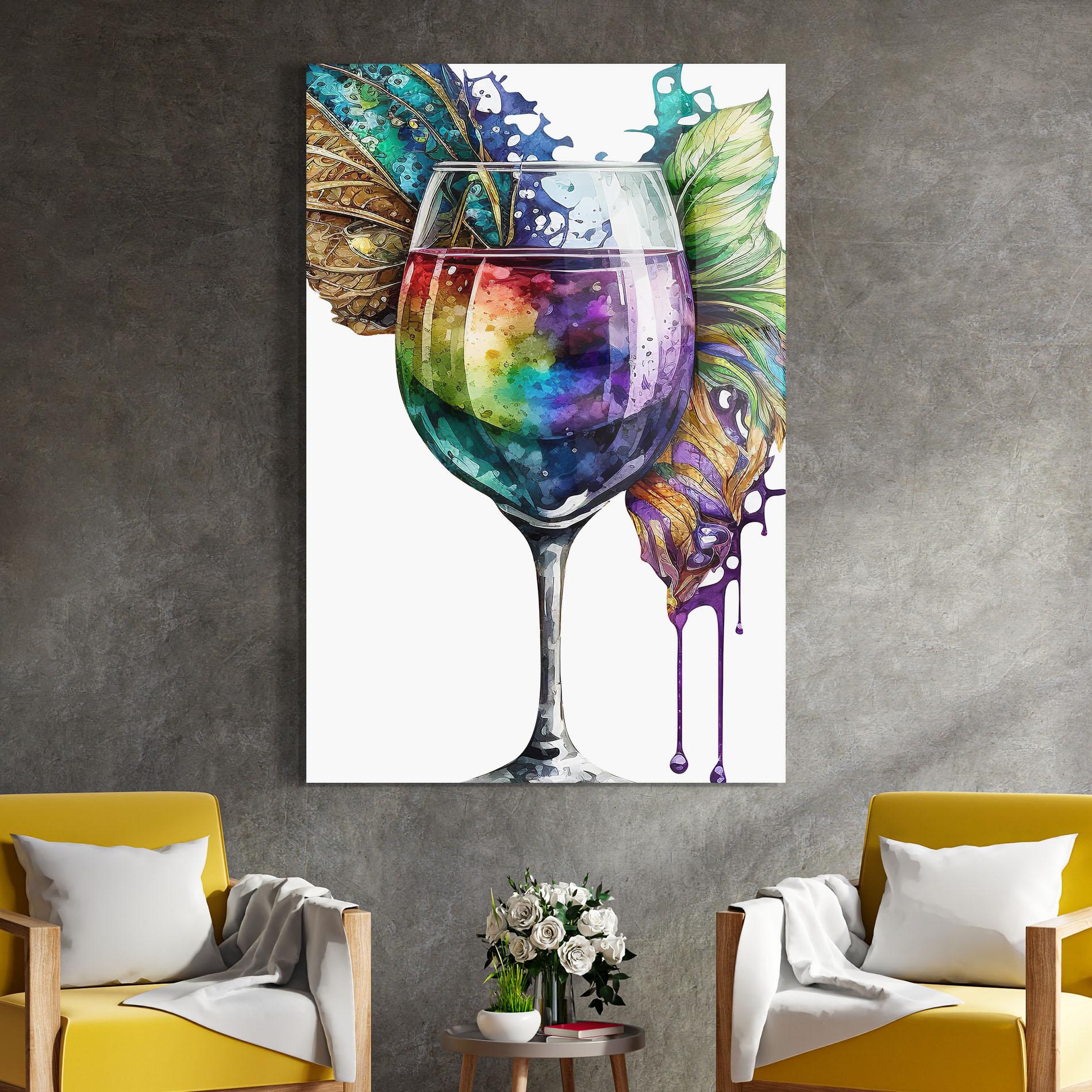 Üvegkép Colorful Drink mockup 4