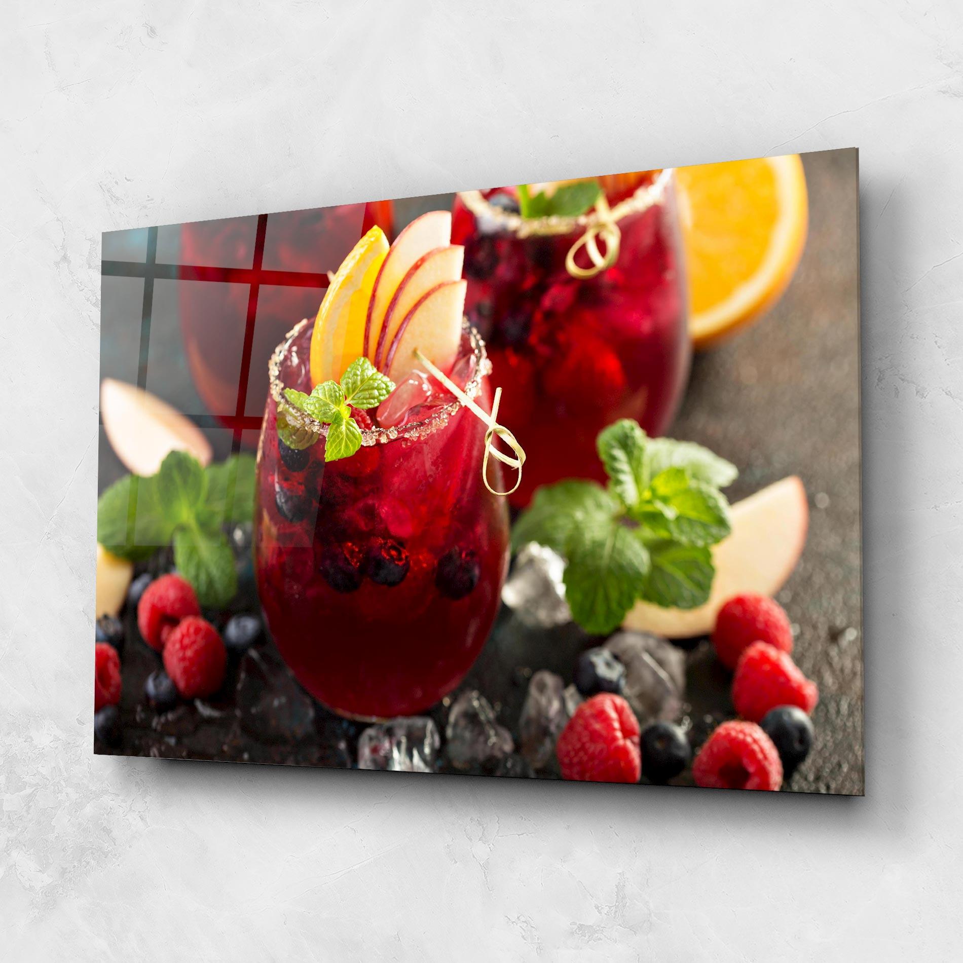 Üvegkép Berry Drink mockup 1