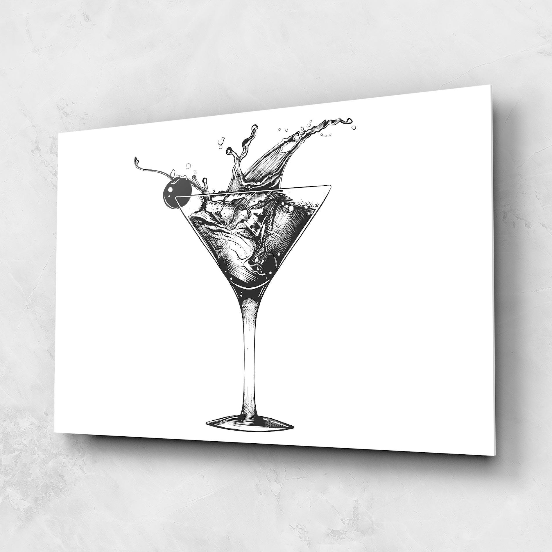 Üvegkép Drink Splash mockup 1