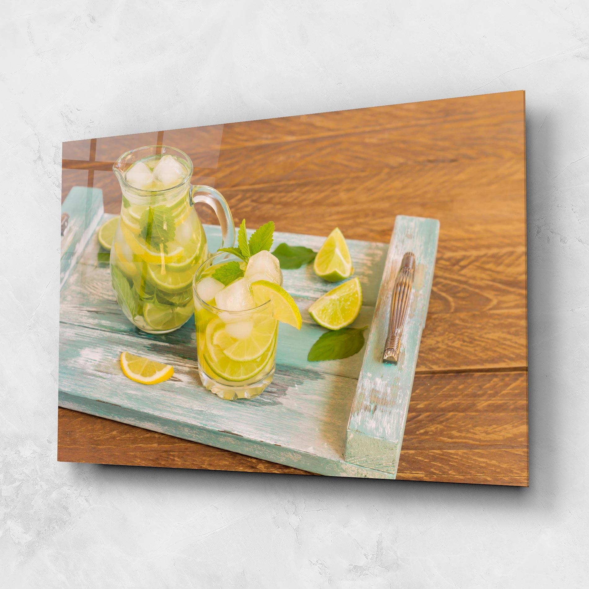 Üvegkép Fresh Cold Lemonade mockup 1