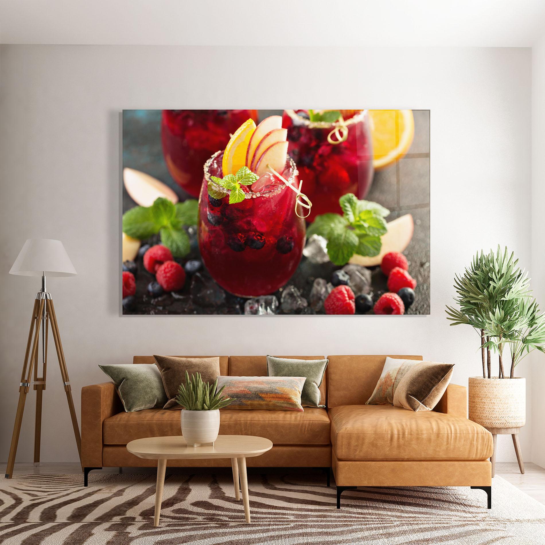 Üvegkép Berry Drink mockup 7