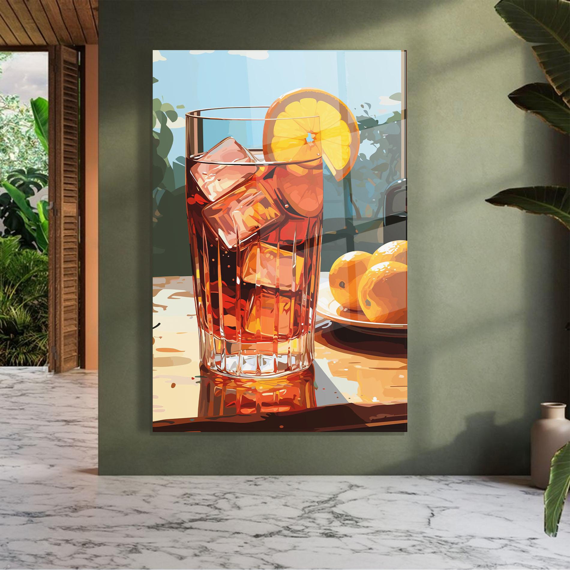 Üvegkép Cocktail Art mockup 7