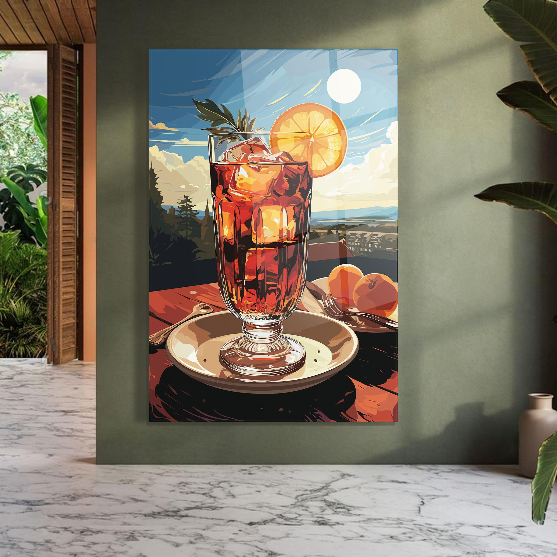 Üvegkép Cocktail Orange mockup 7