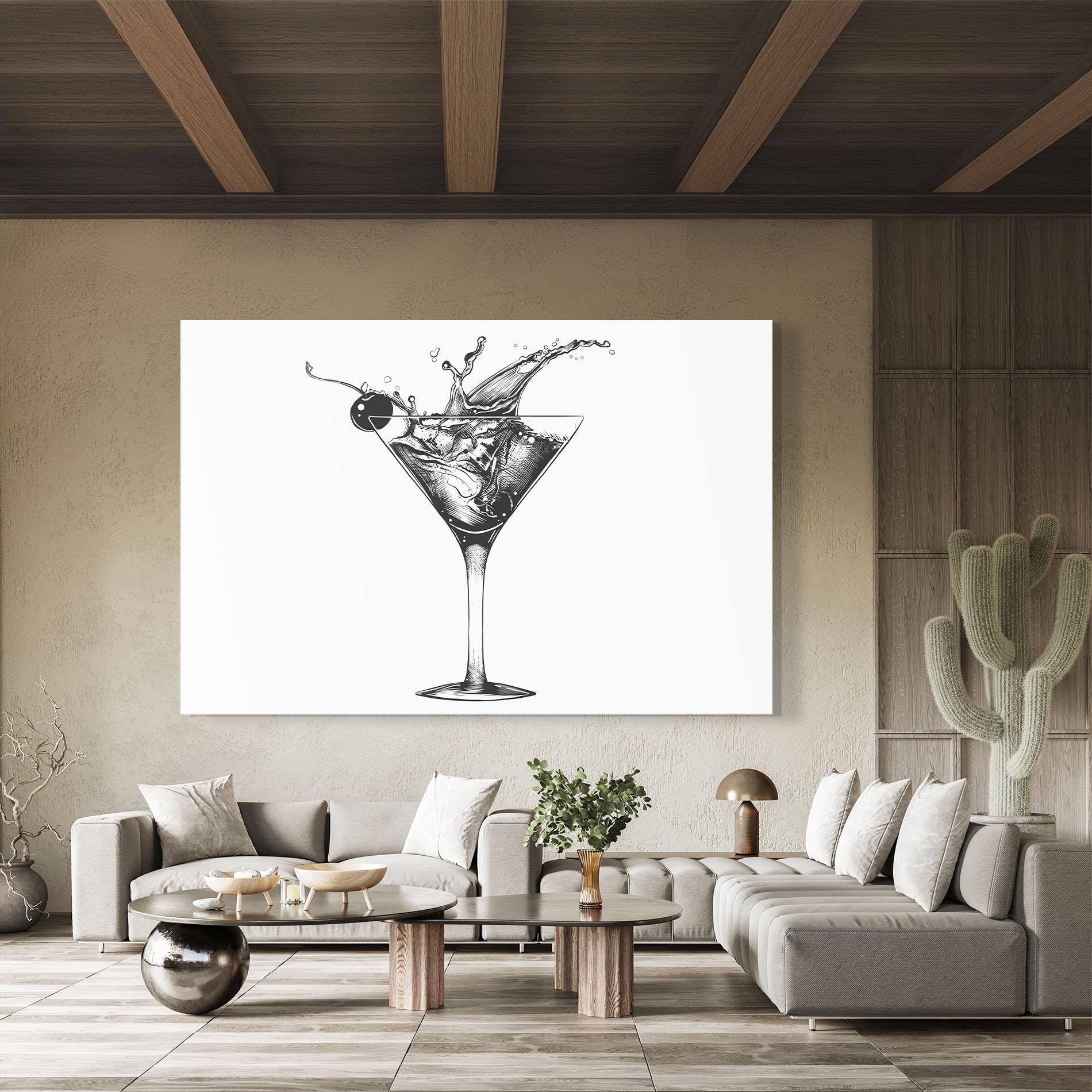 Üvegkép Drink Splash mockup 8