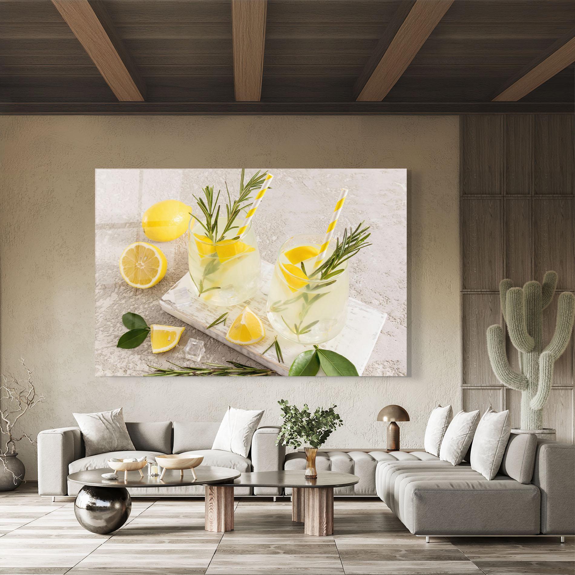 Üvegkép Homemade Rosemary Drink mockup 8