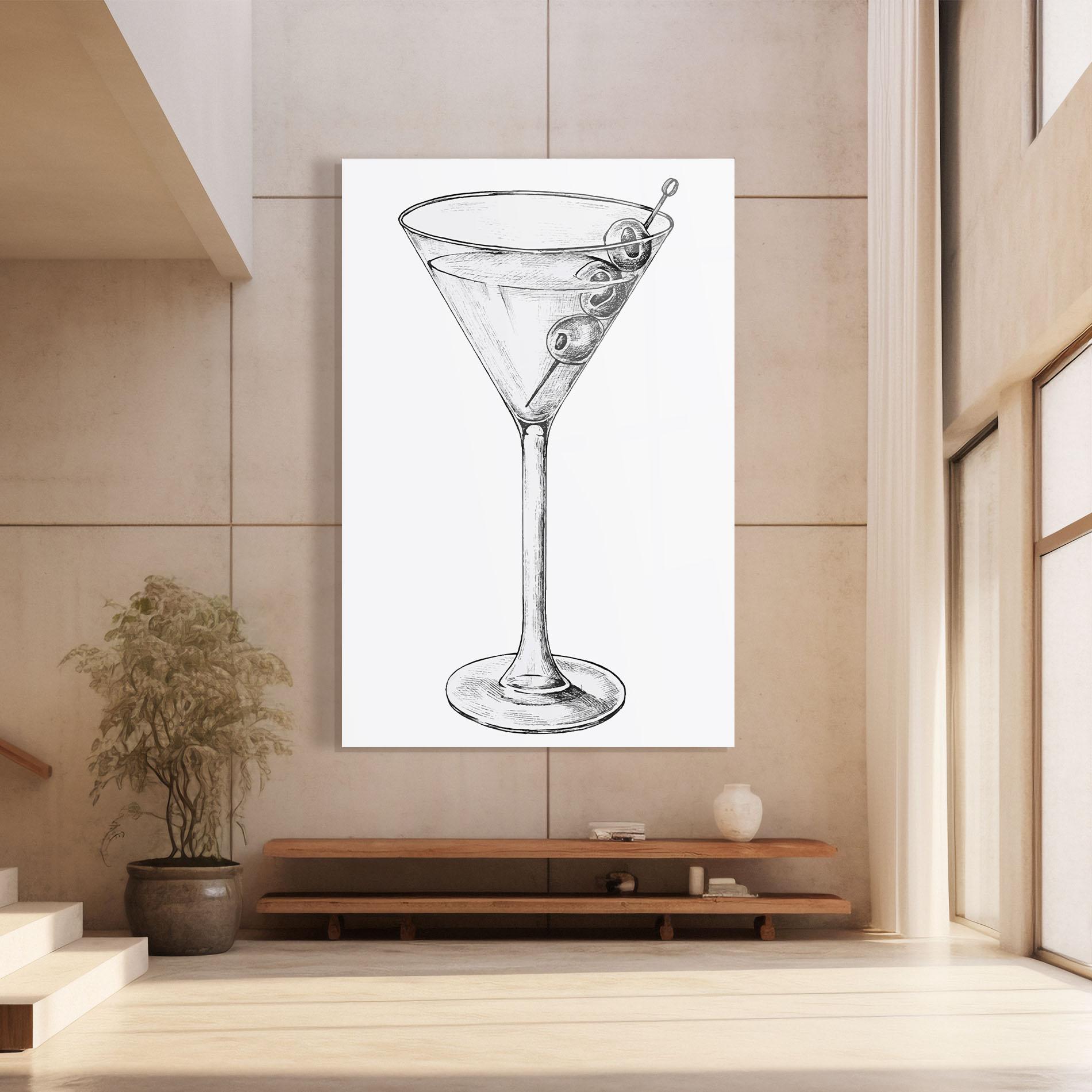 Üvegkép Hand Drawn Glass mockup 8