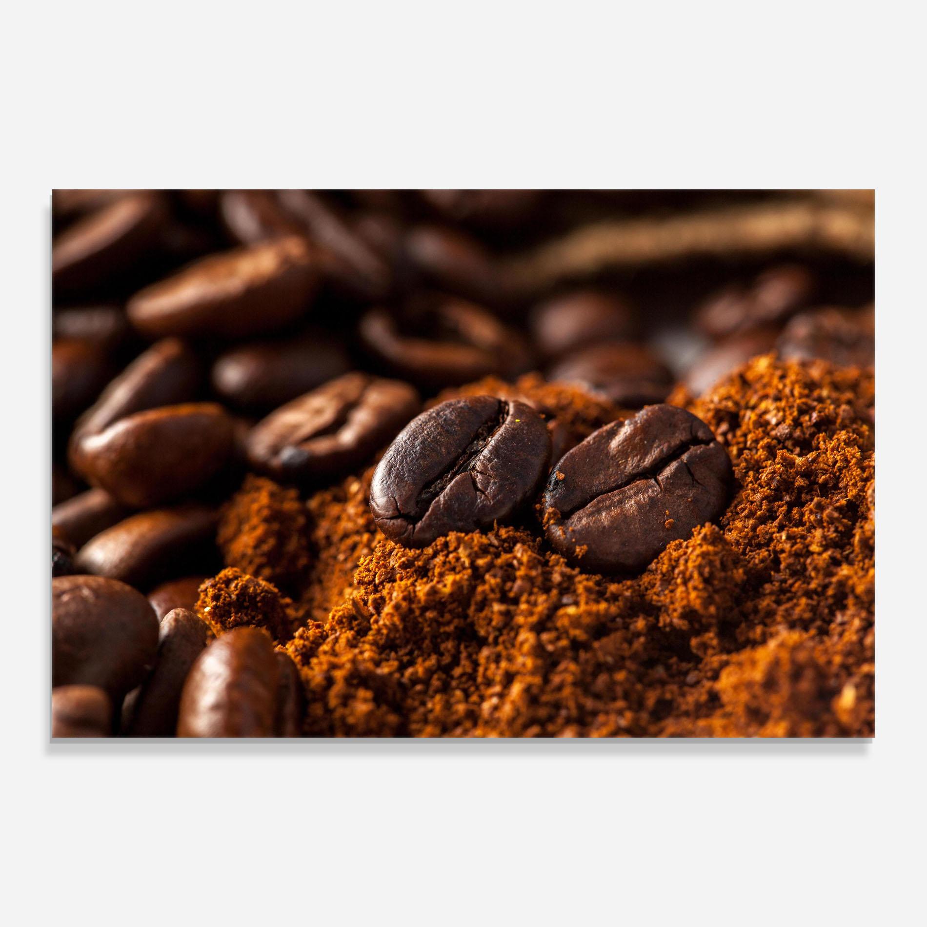 Üvegkép Close Up Coffee Beans mockup 0