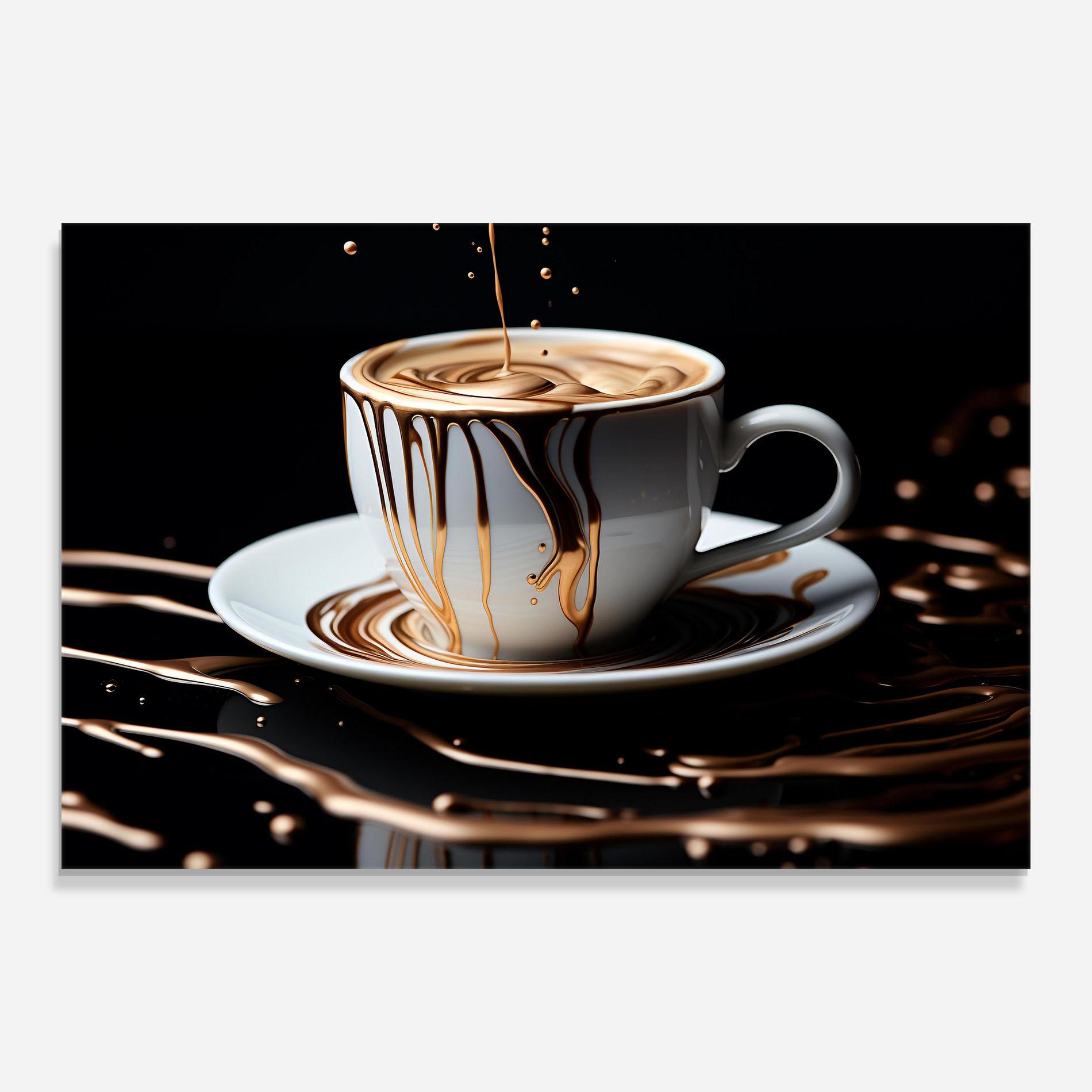 Üvegkép Cold Coffee Drink mockup 0