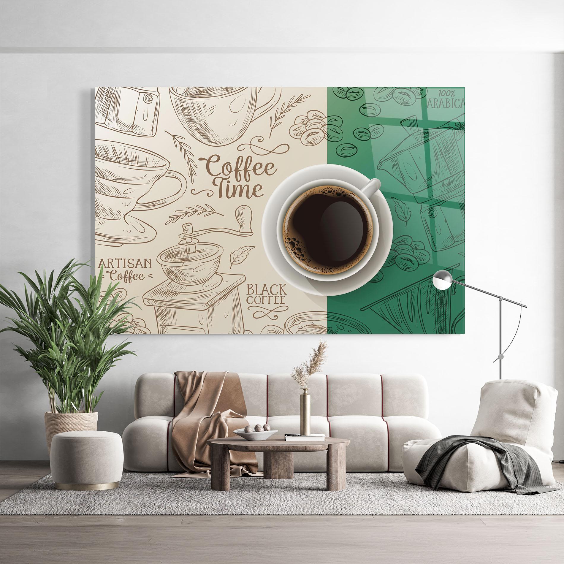 Üvegkép Artisan Coffee mockup 9