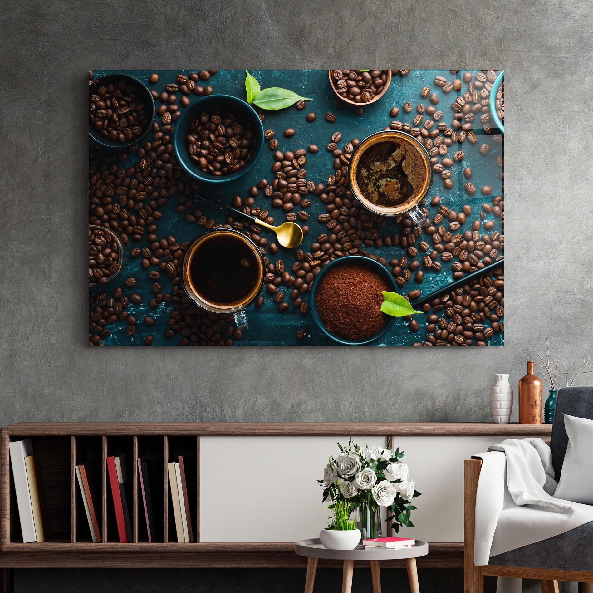 Üvegkép Coffee Cups mockup 2