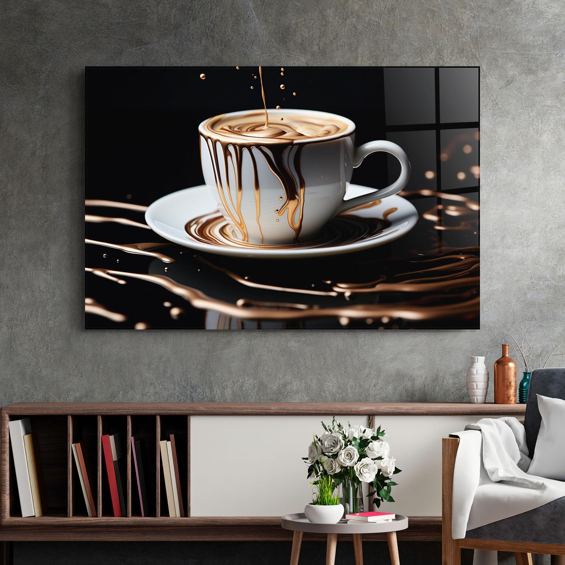 Üvegkép Cold Coffee Drink mockup 2