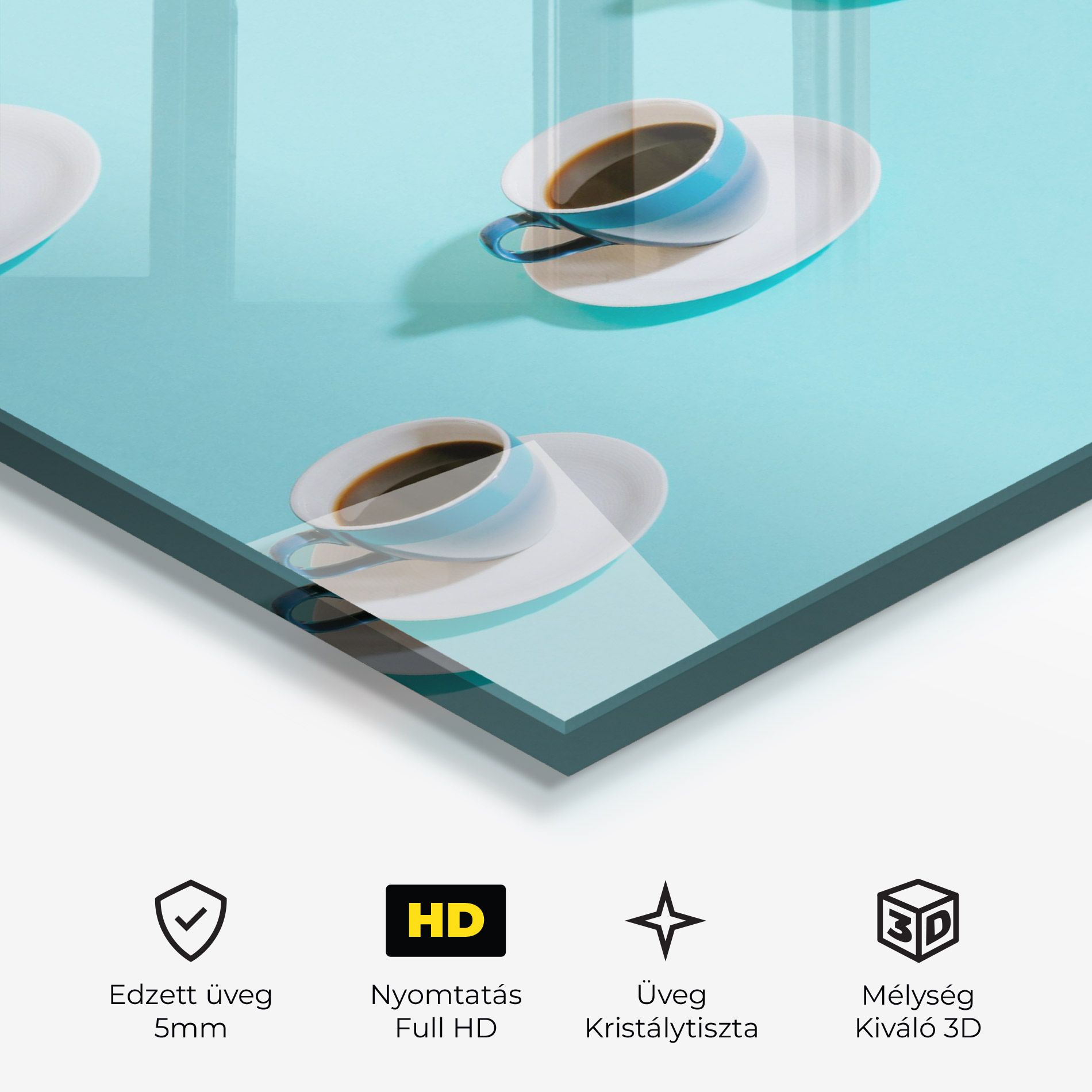 Blue Cup Of Coffe mockup 3