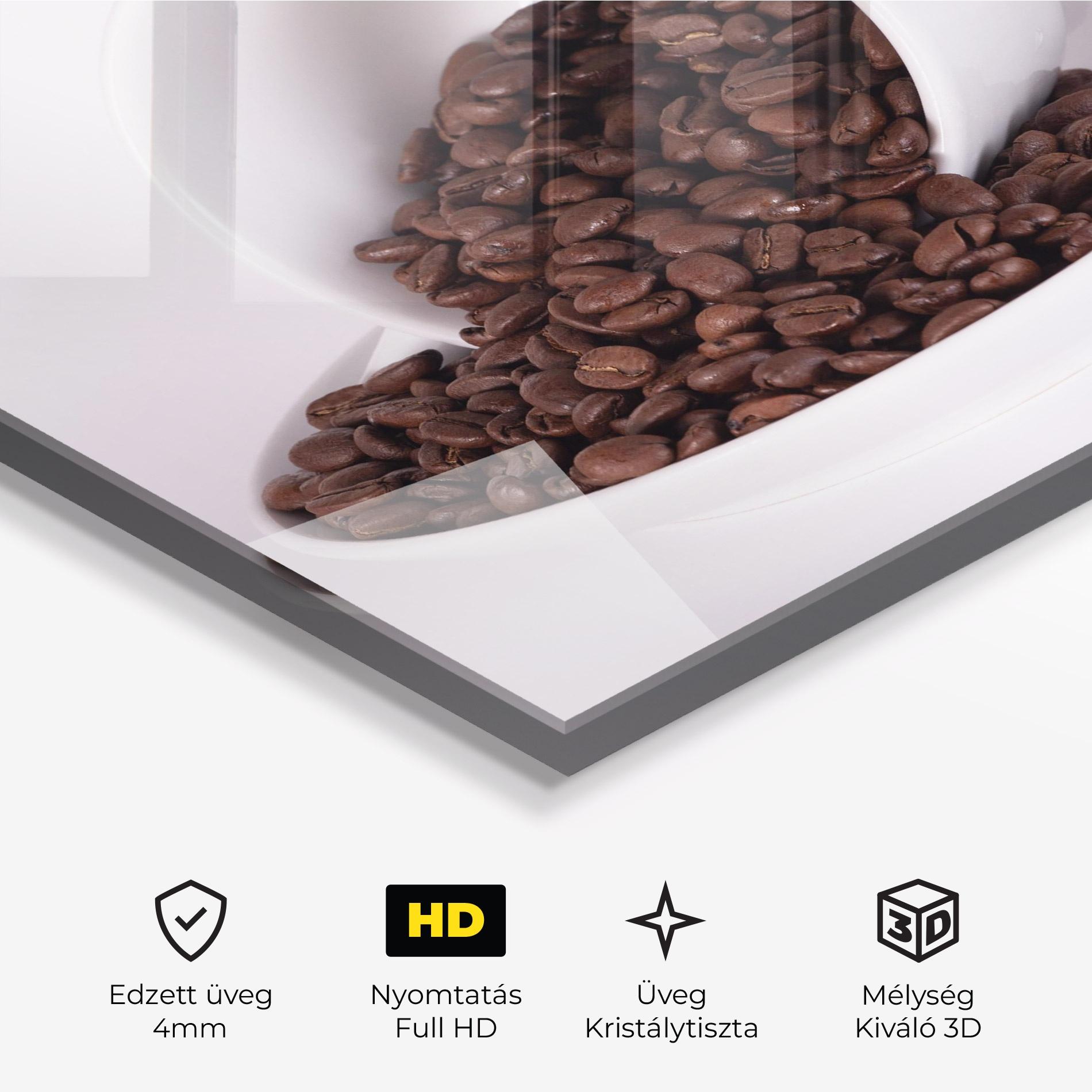 Üvegkép Bowl Of Coffee mockup 3