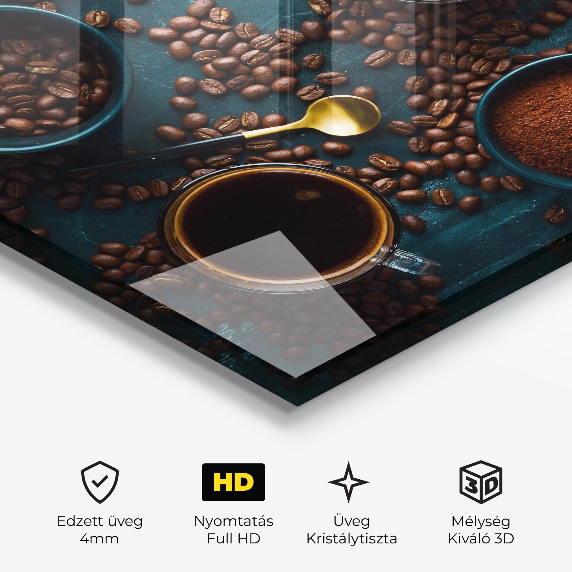 Üvegkép Coffee Cups mockup 3