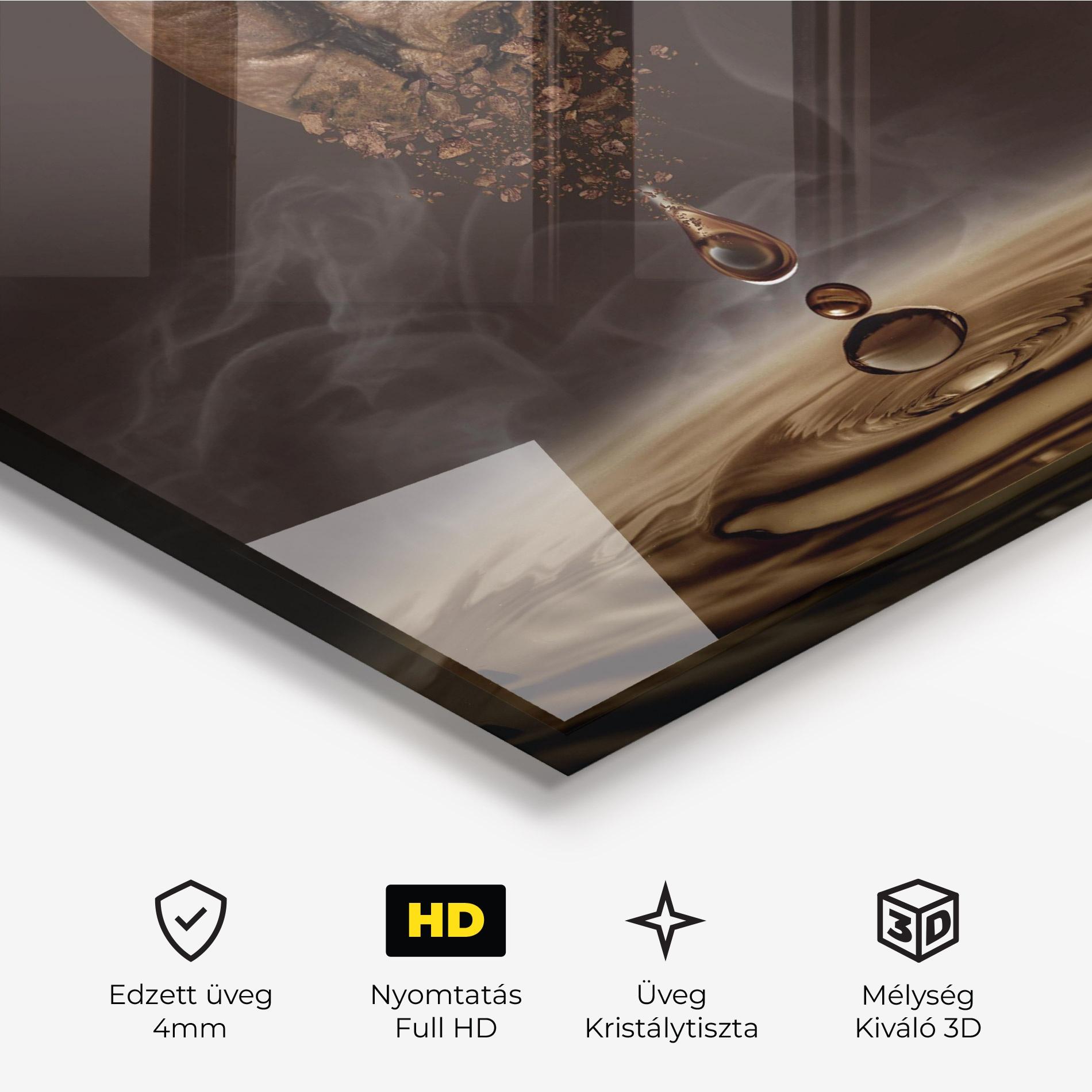 Üvegkép Coffee Drip Concept mockup 3