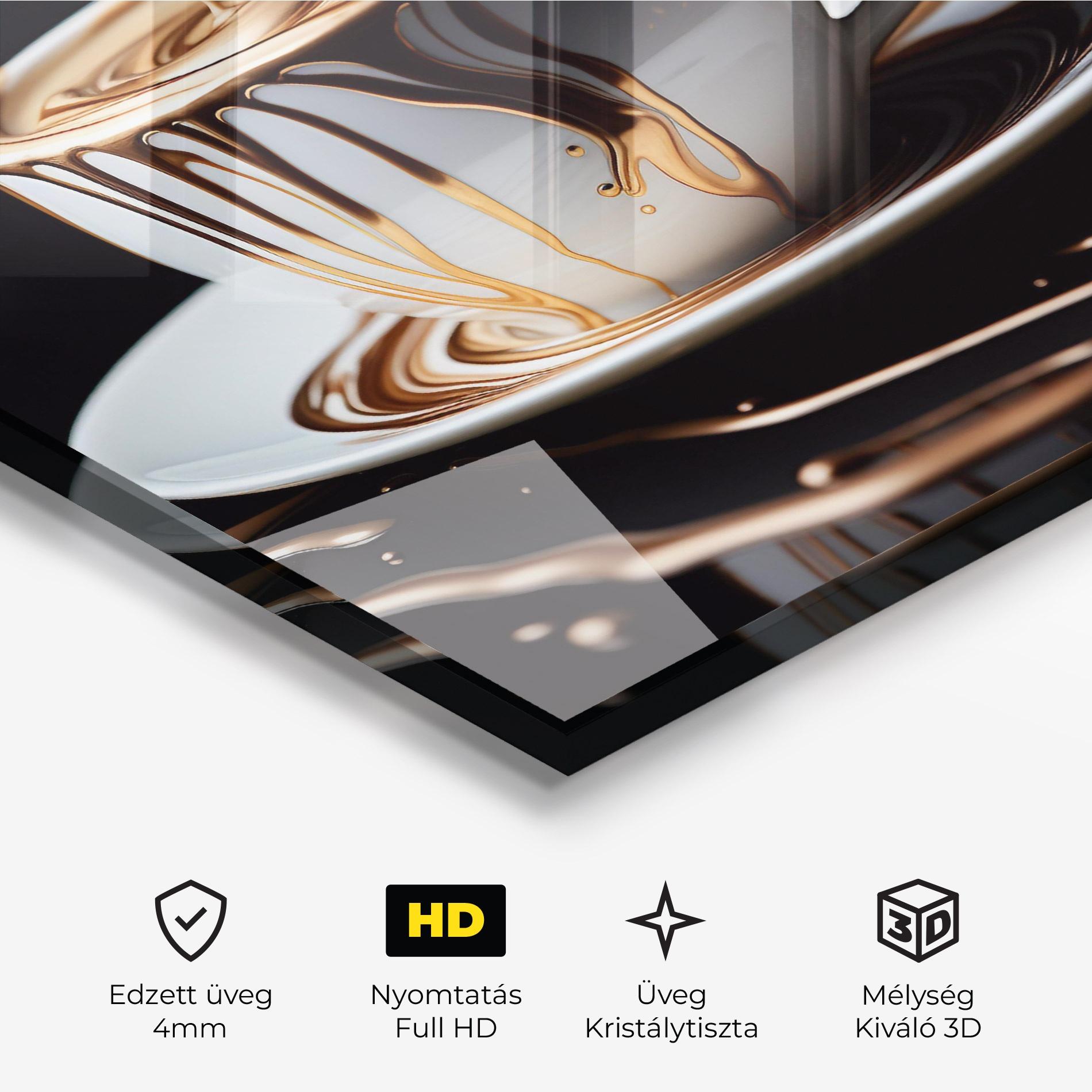 Üvegkép Cold Coffee Drink mockup 3