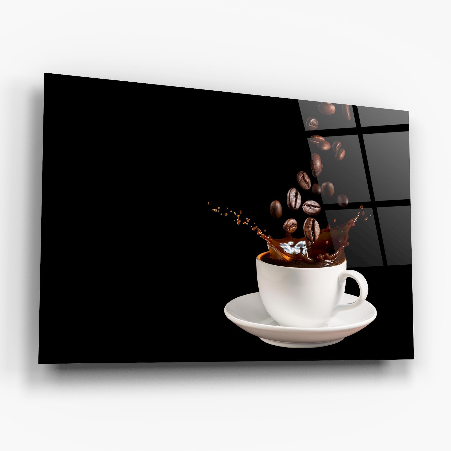 Üvegkép Coffee Splashes mockup 6