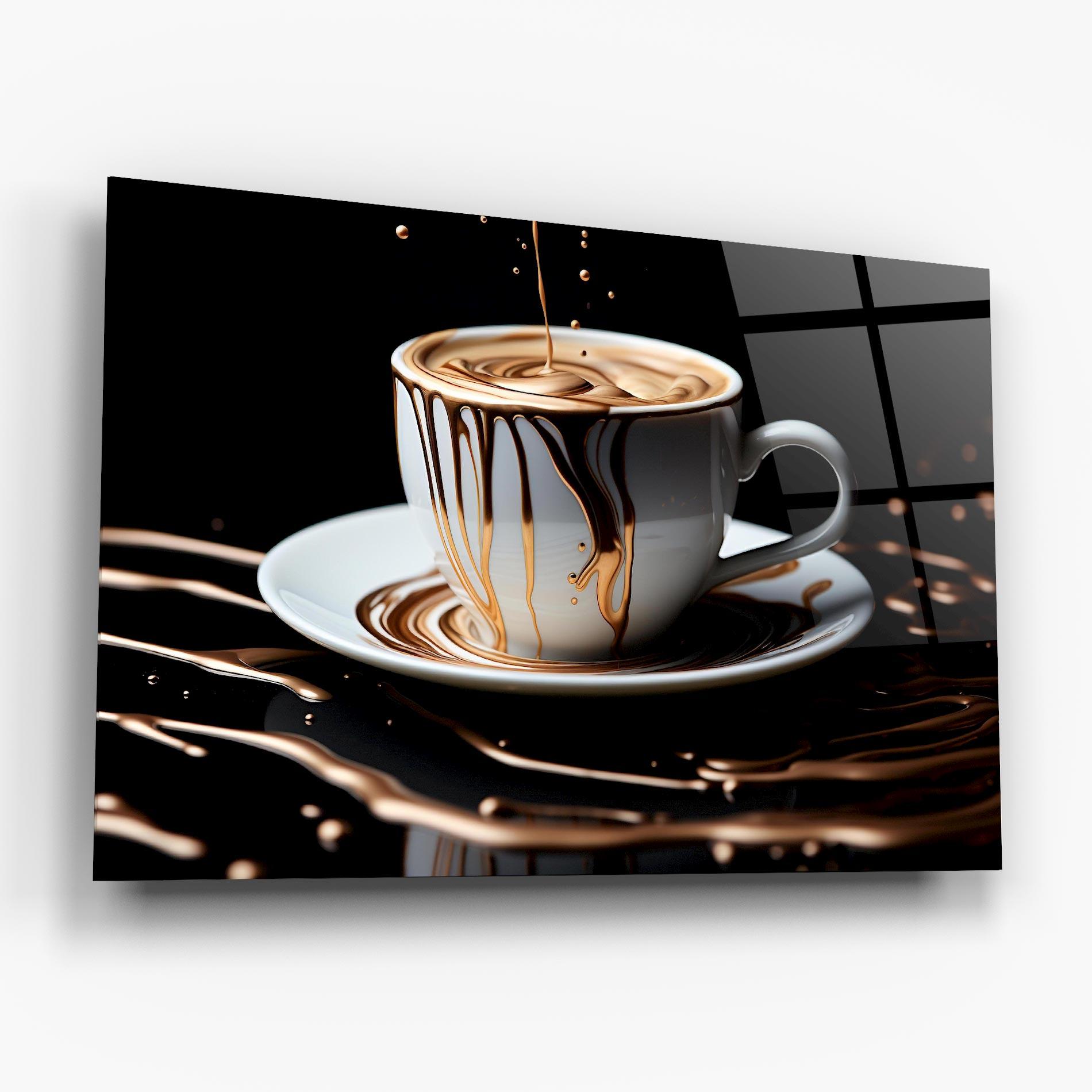 Üvegkép Cold Coffee Drink mockup 6