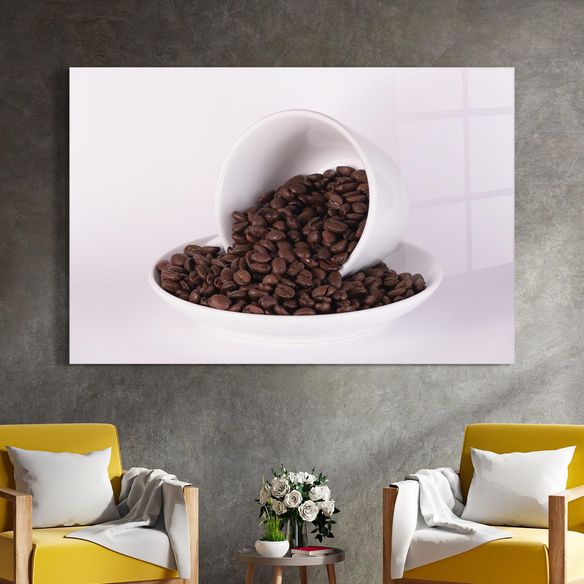 Üvegkép Bowl Of Coffee mockup 4