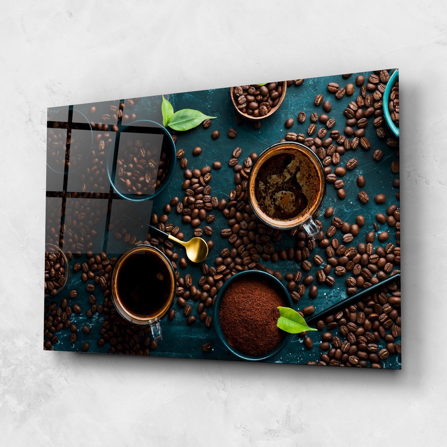 Üvegkép Coffee Cups mockup 1