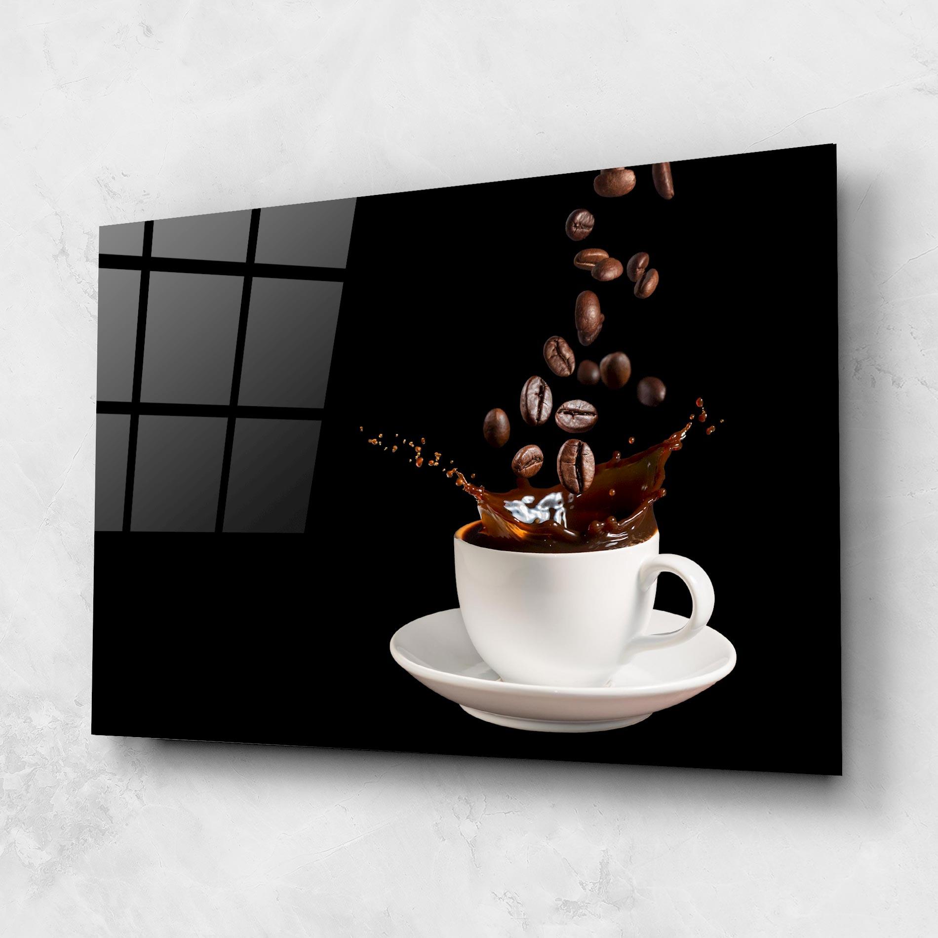 Üvegkép Coffee Splashes mockup 1