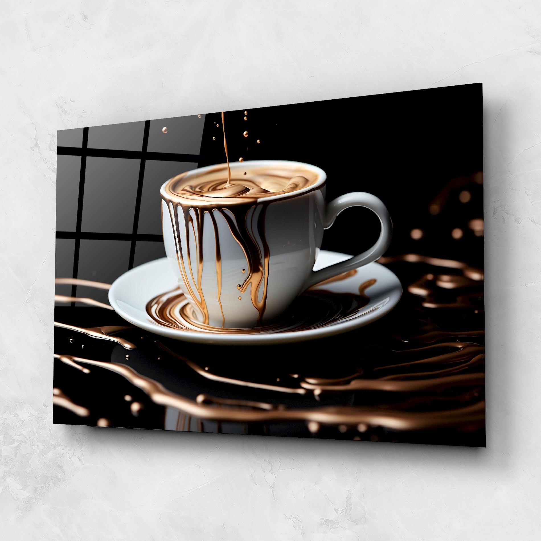 Üvegkép Cold Coffee Drink mockup 1