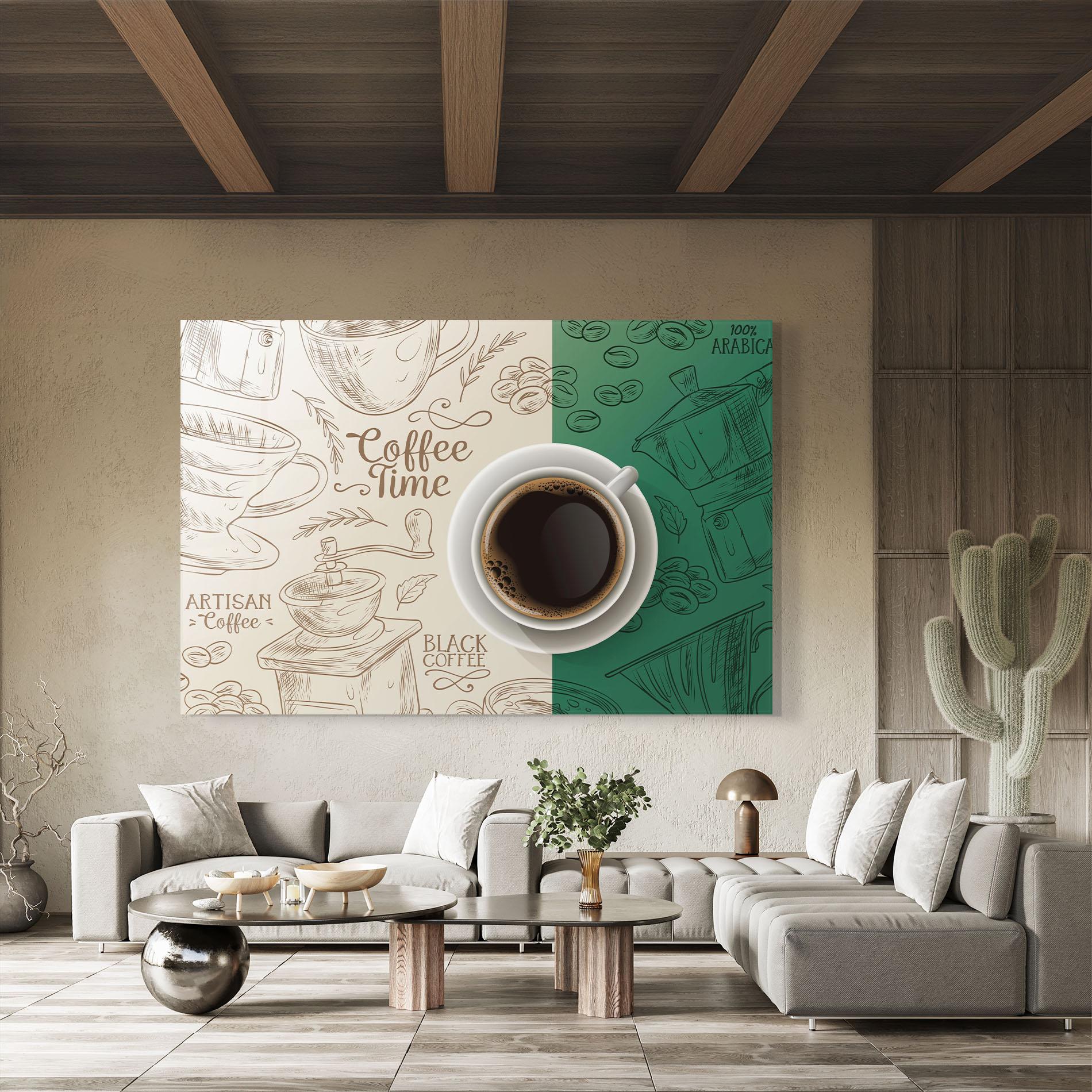 Üvegkép Artisan Coffee mockup 8