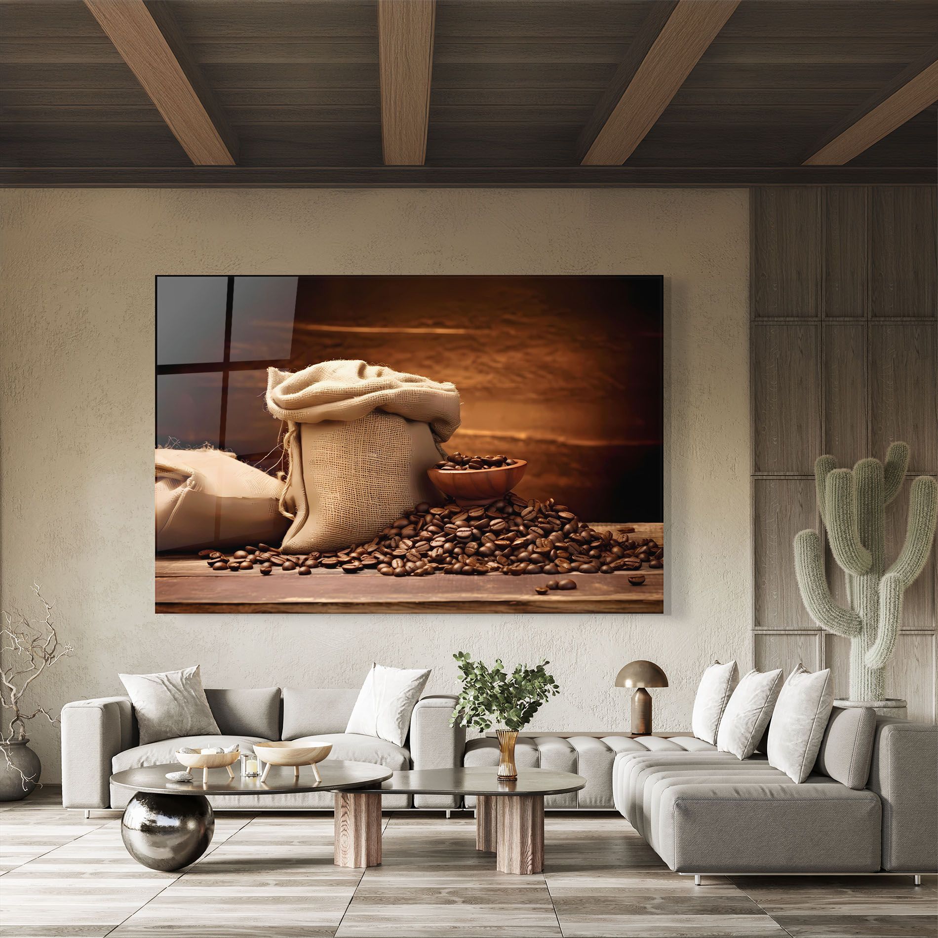 Big Bag Of Coffee Beans mockup 8