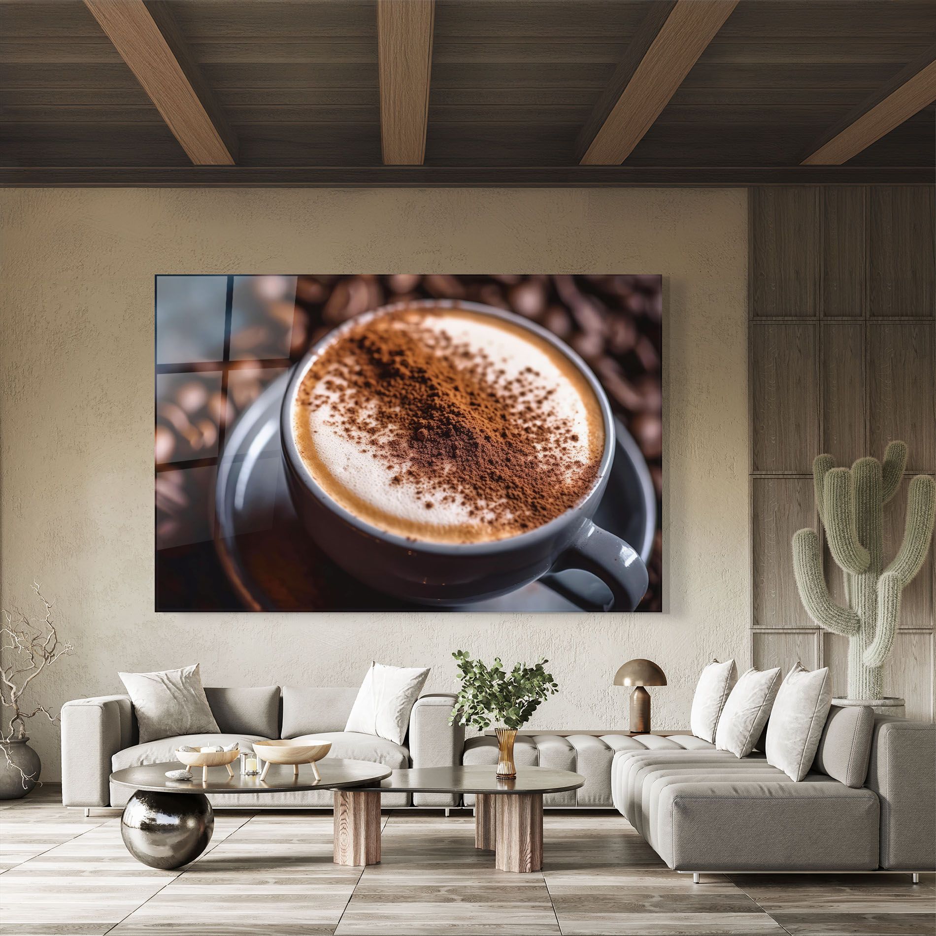 Cappuccino Coffee Close Up mockup 8