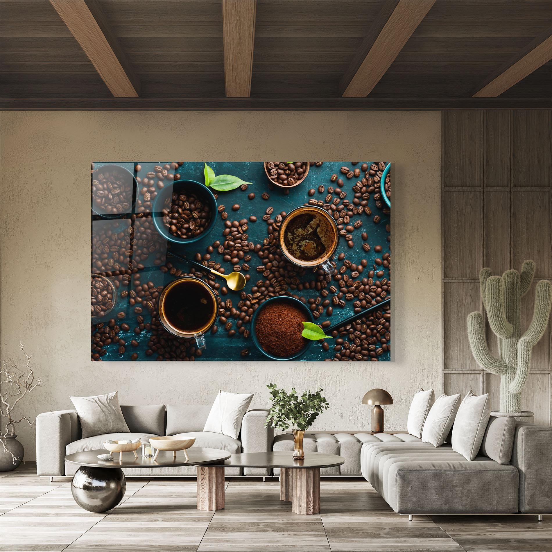 Üvegkép Coffee Cups mockup 8