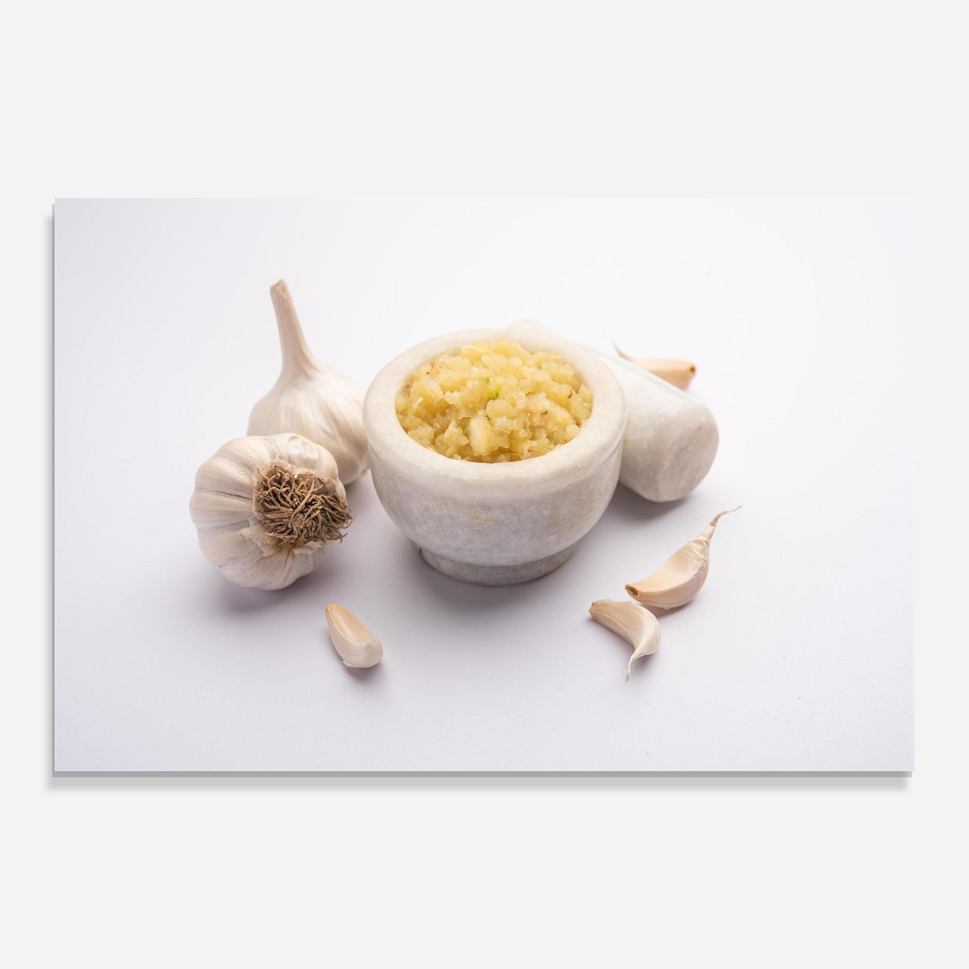 Üvegkép Garlic Paste mockup 0
