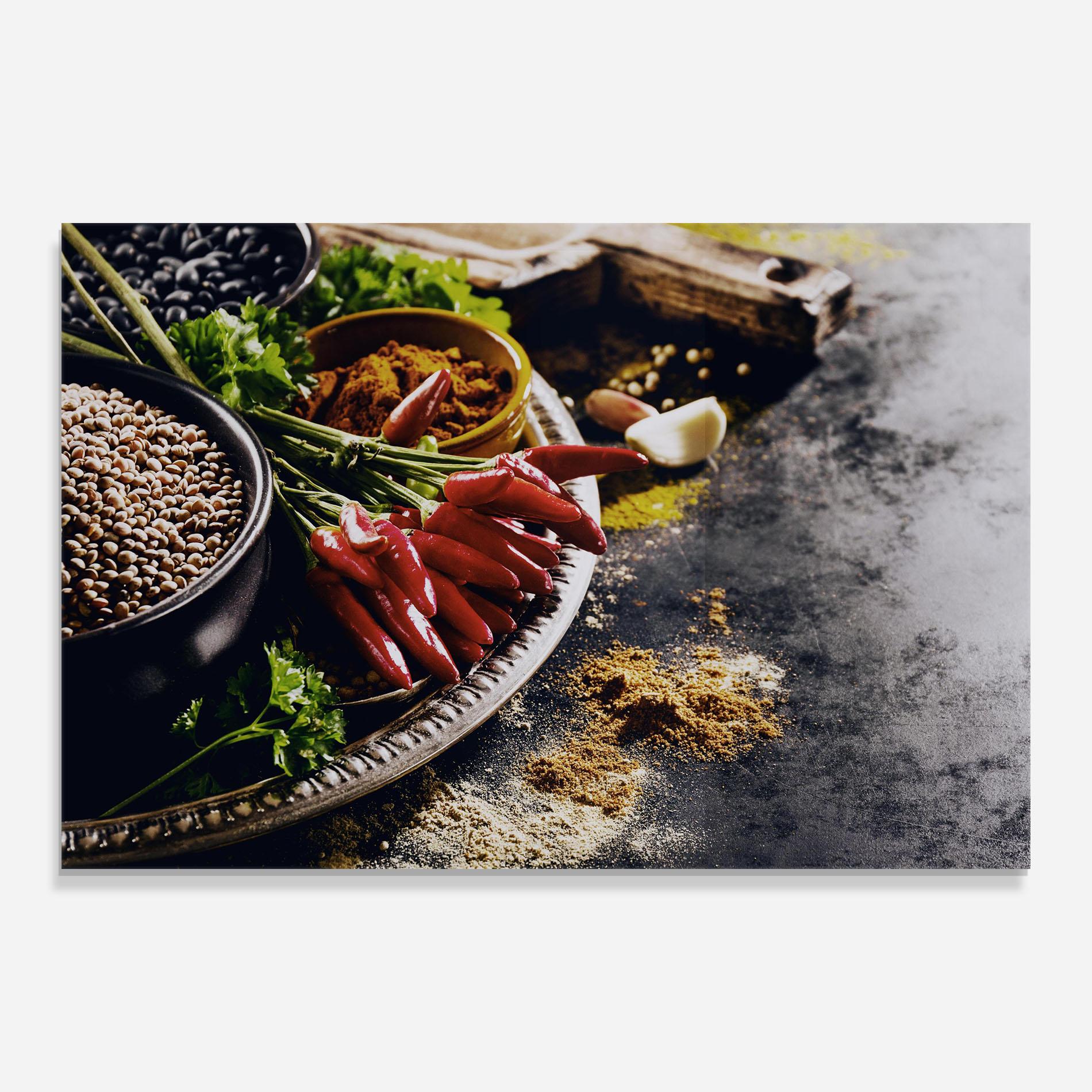 Üvegkép Grocery Spices mockup 0