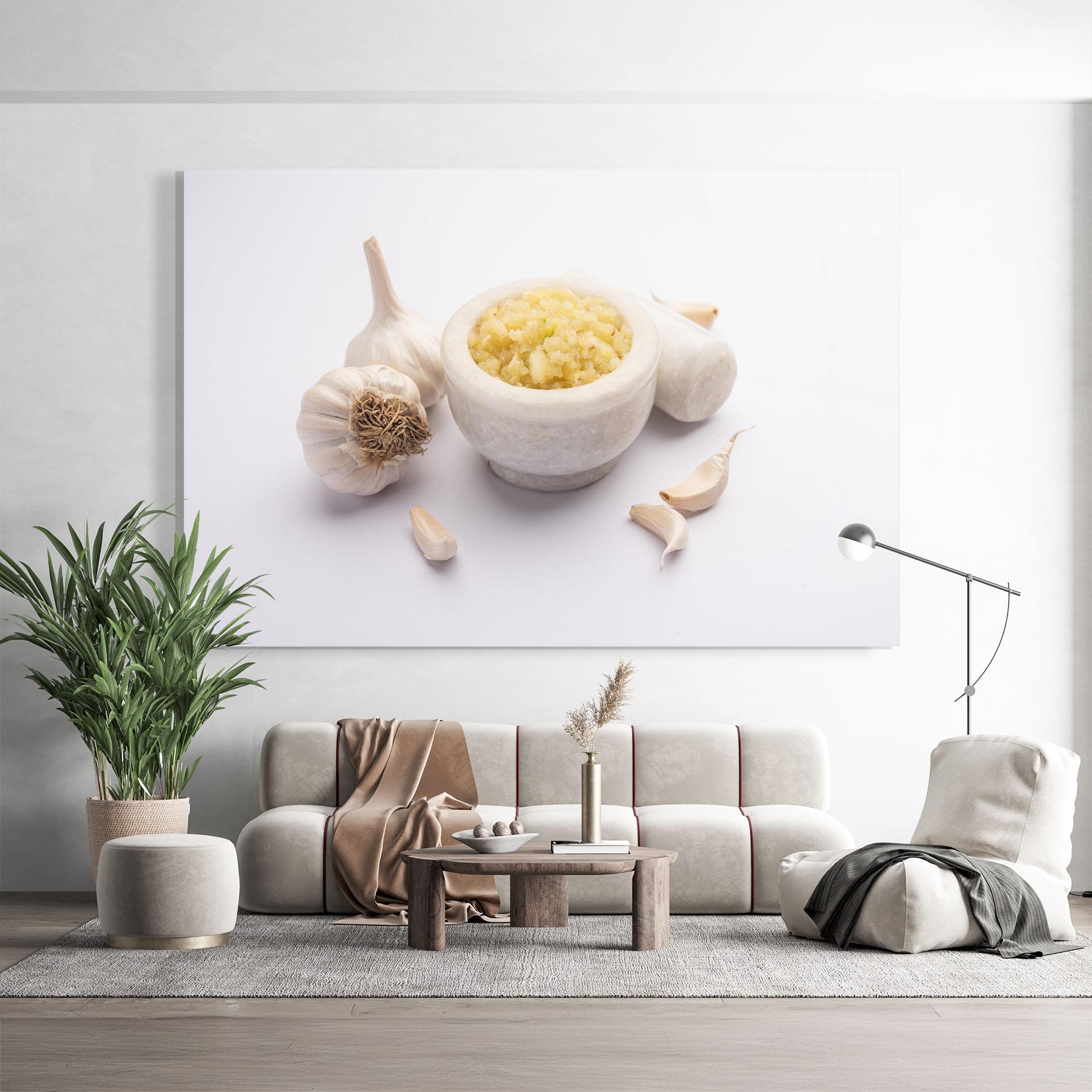 Üvegkép Garlic Paste mockup 9