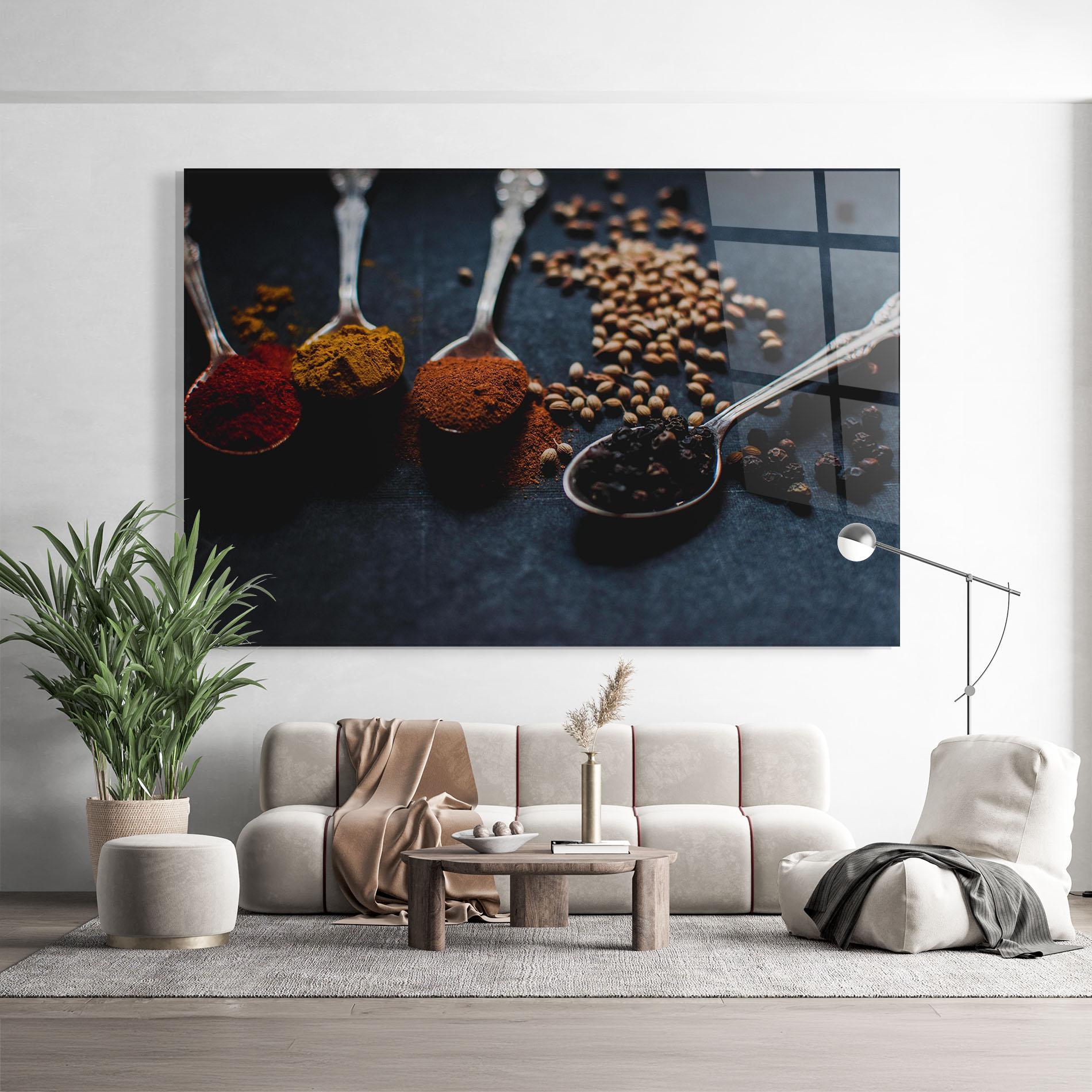 Üvegkép Spices Spoon mockup 9