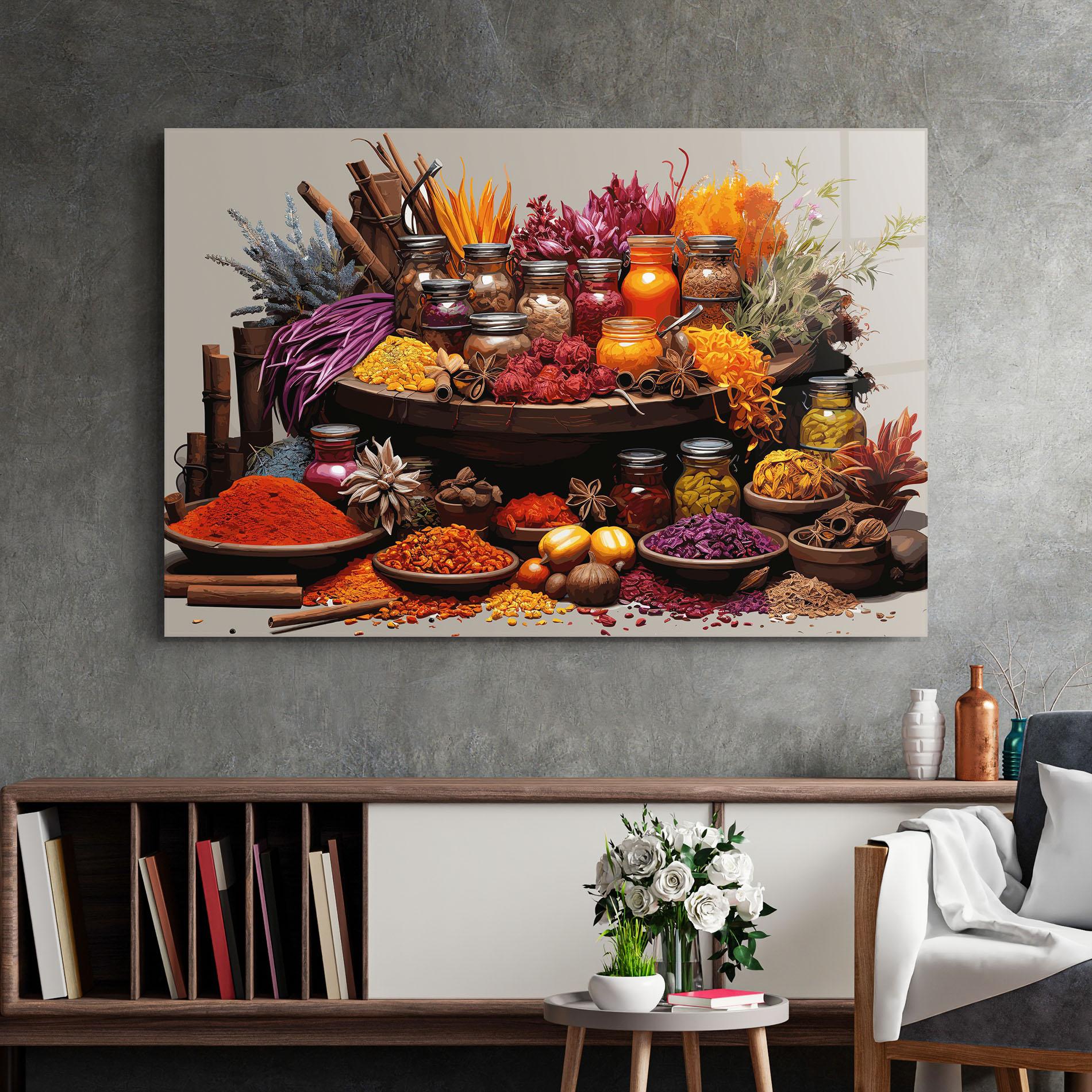 Üvegkép Autumn Seasoning mockup 2