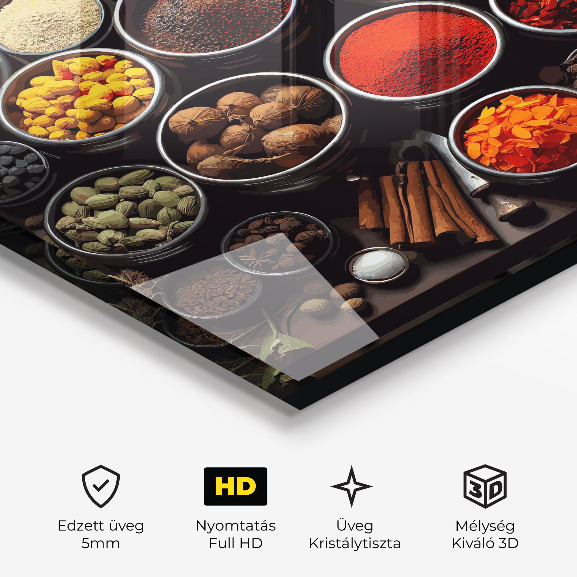 Colorful Herbs Art mockup 3