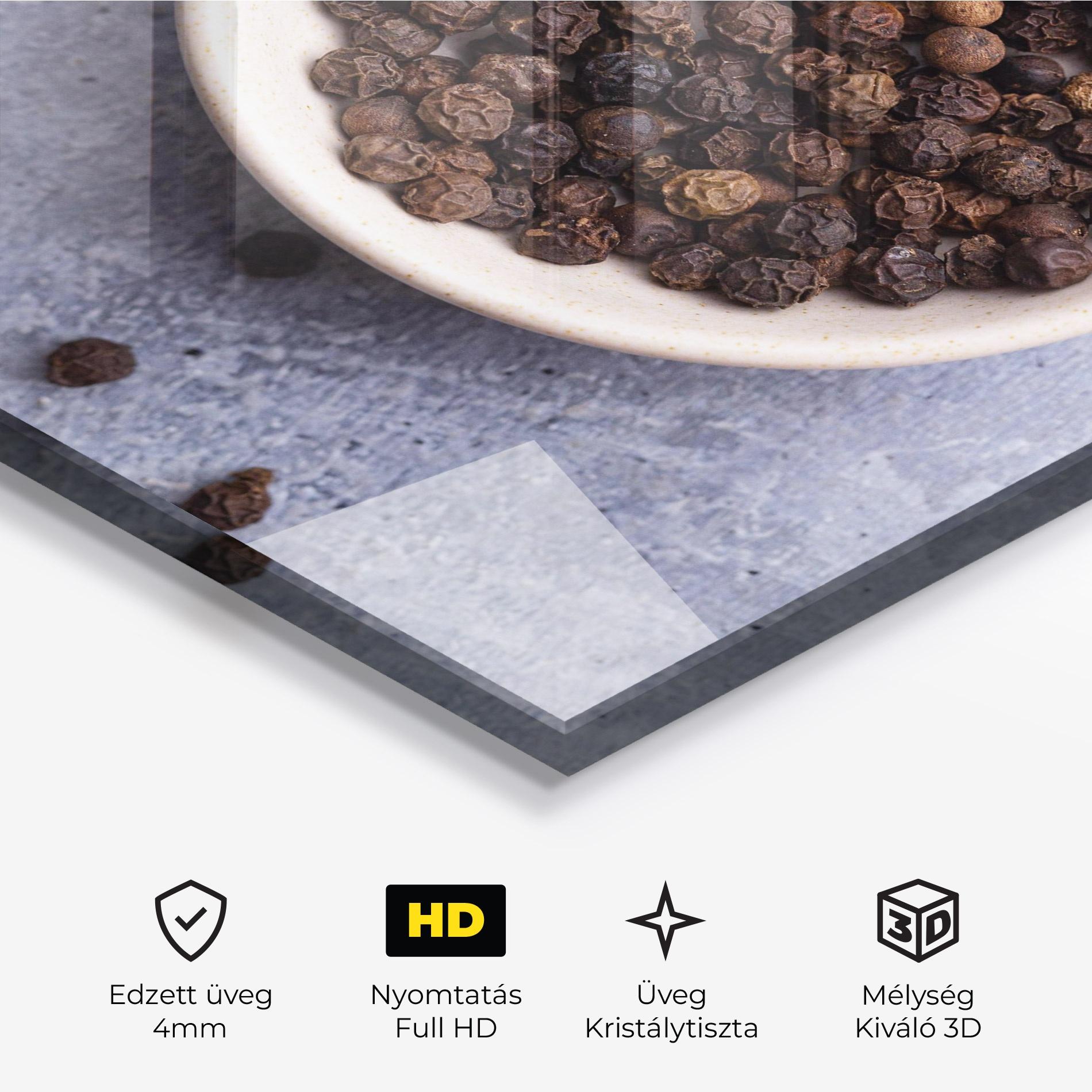 Üvegkép Black Pepper mockup 3