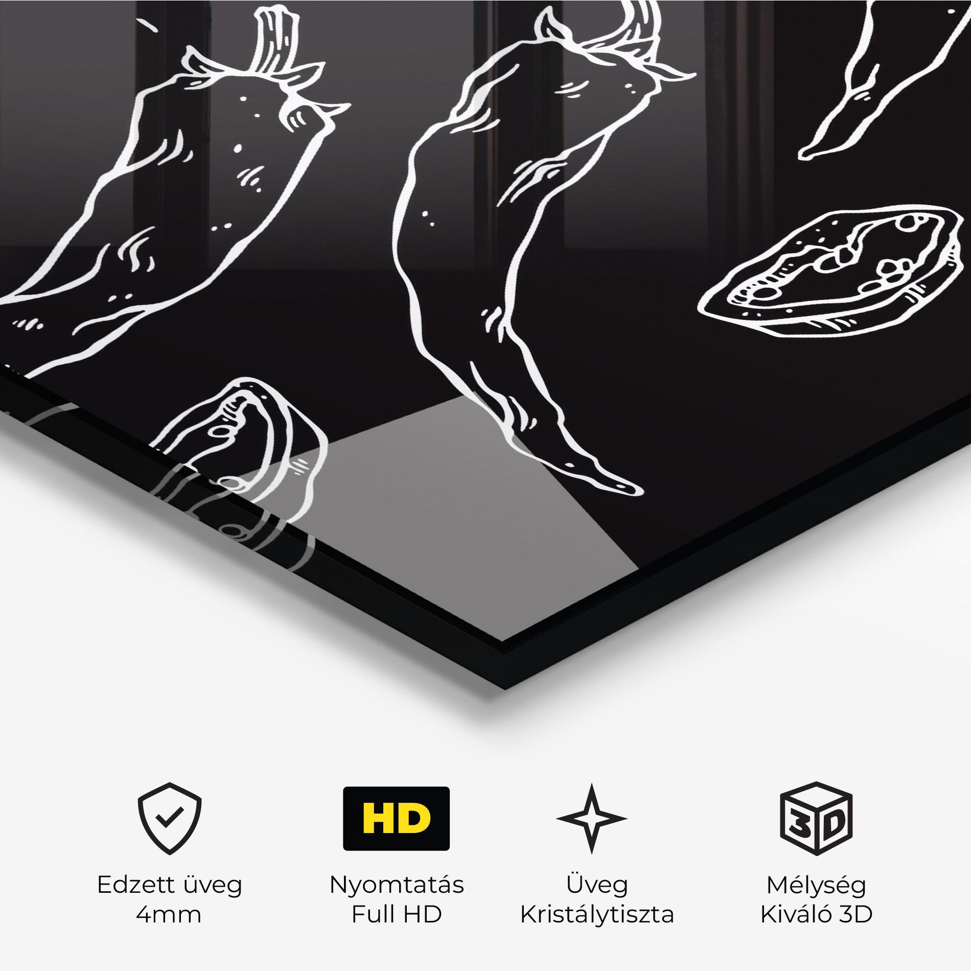 Üvegkép Chili Papper mockup 3