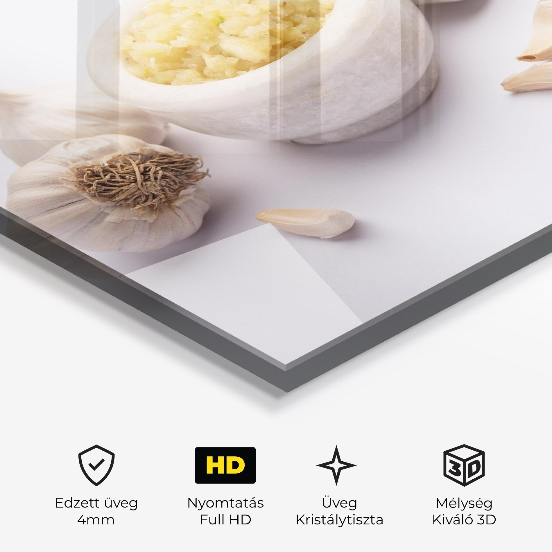 Üvegkép Garlic Paste mockup 3