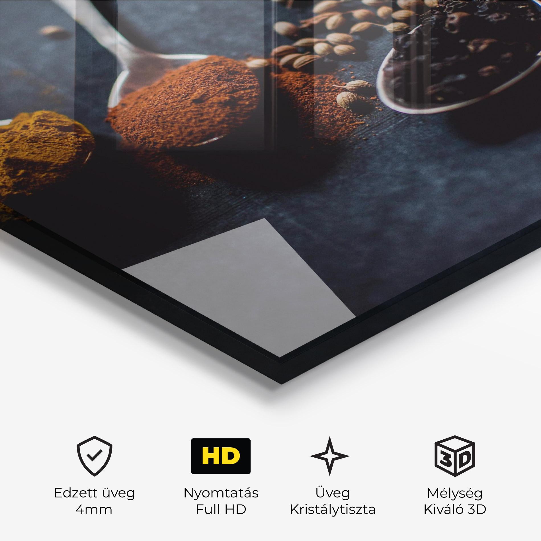 Üvegkép Spices Spoon mockup 3