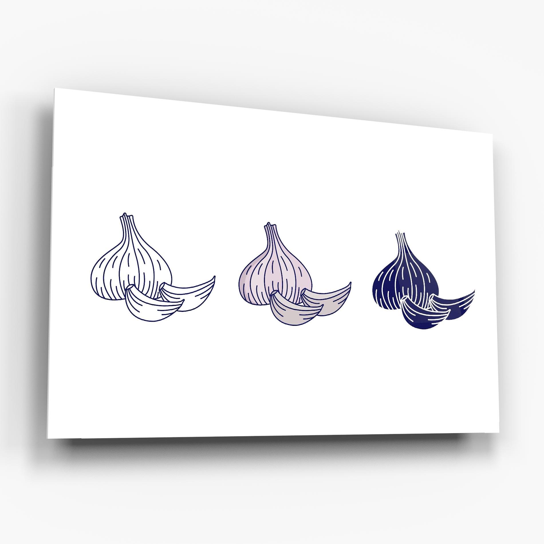 Üvegkép Blue Garlic mockup 6