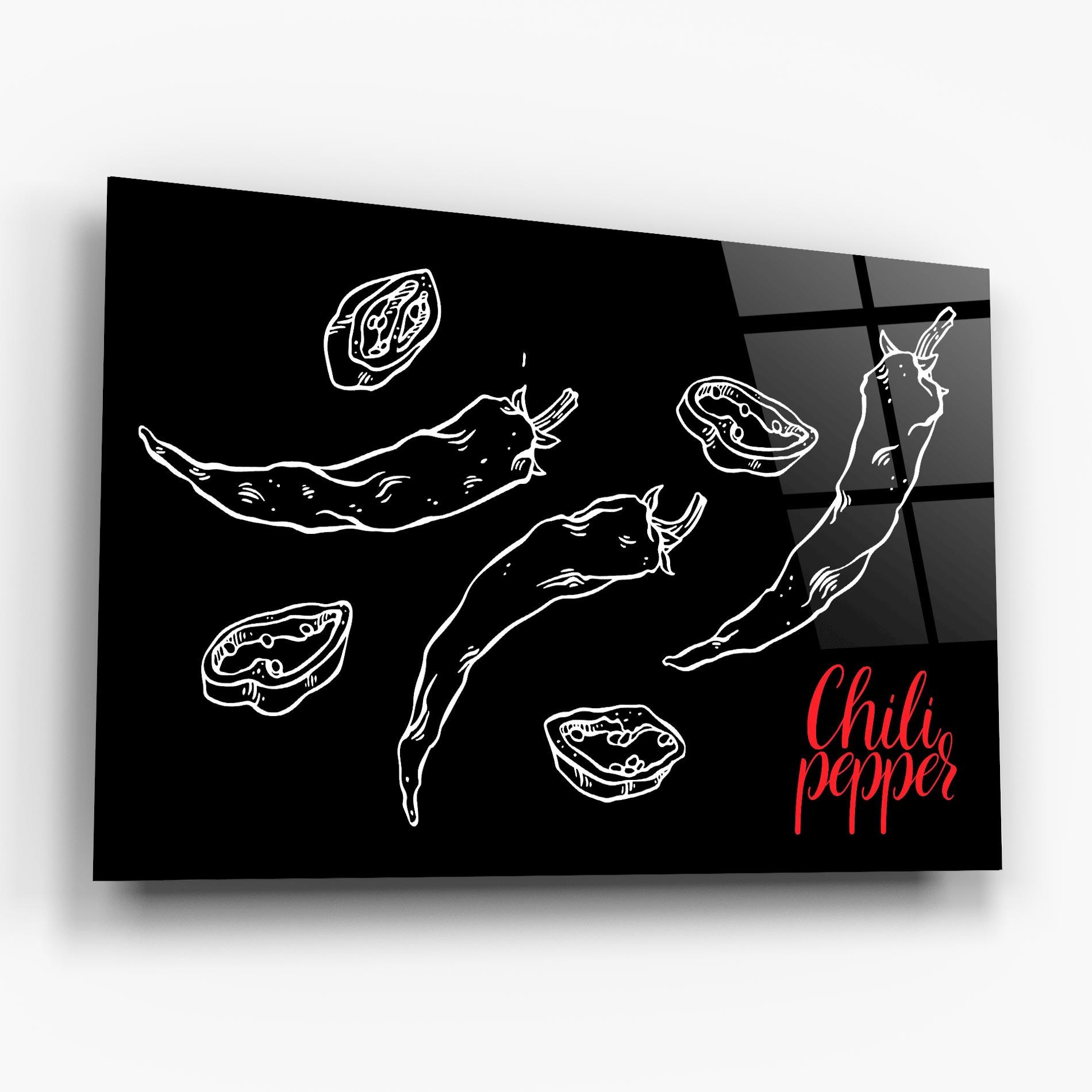 Üvegkép Chili Papper mockup 6
